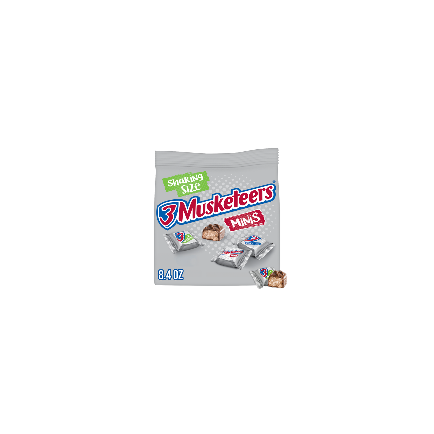 3 Musketeers Minis Size Milk Chocolate Candy Bars, Bag - 8.4 Ounce Image 1 of 4