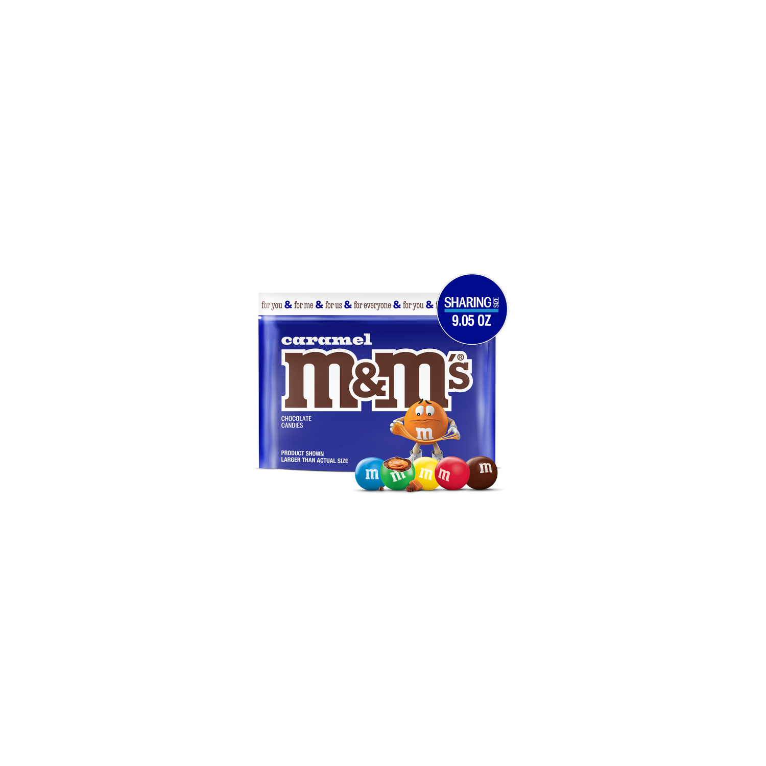 M&M's Sharing Size Caramel Milk Chocolate Candy - 9.05 Ounce Image 1 of 4