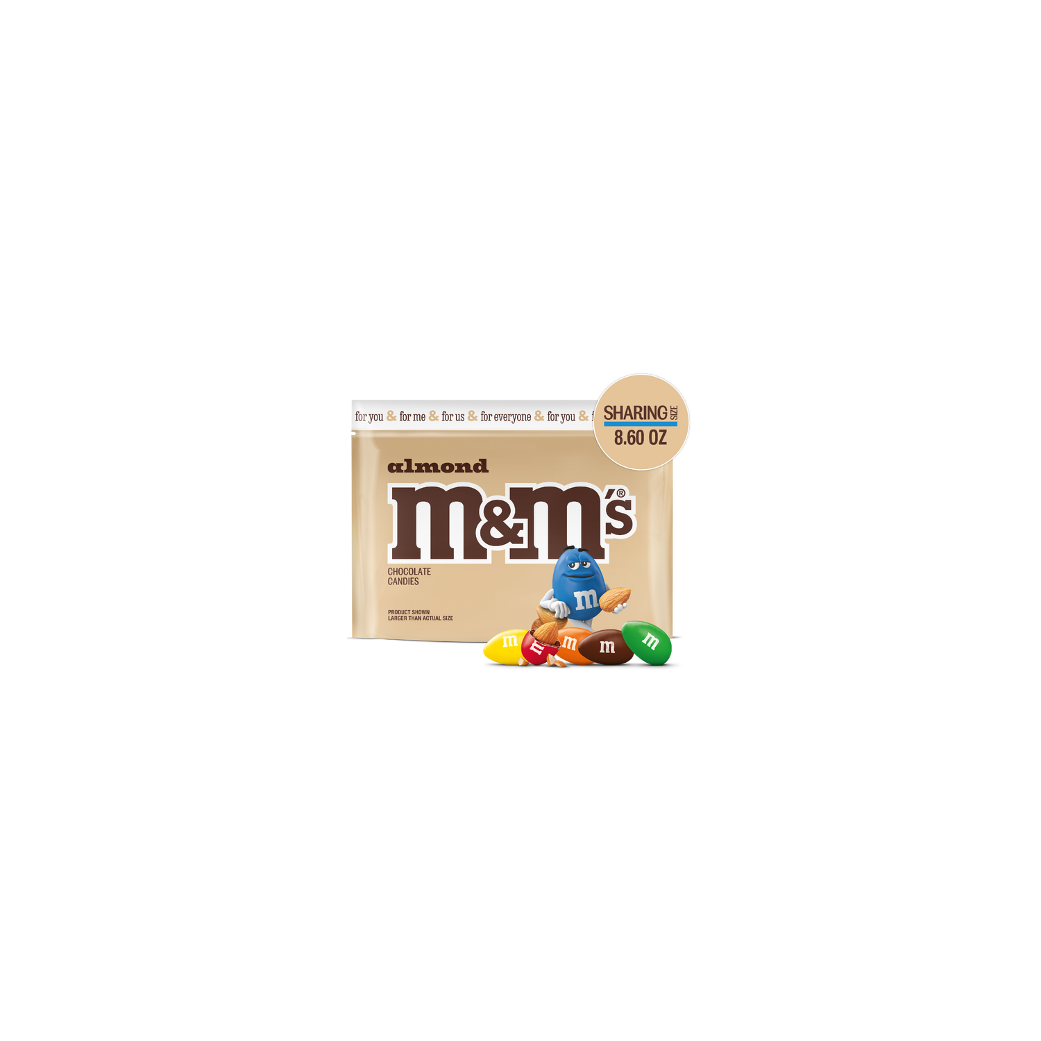 M&M's Sharing Size Almond Milk Chocolate Candy - 8.6 Ounce Image 1 of 4
