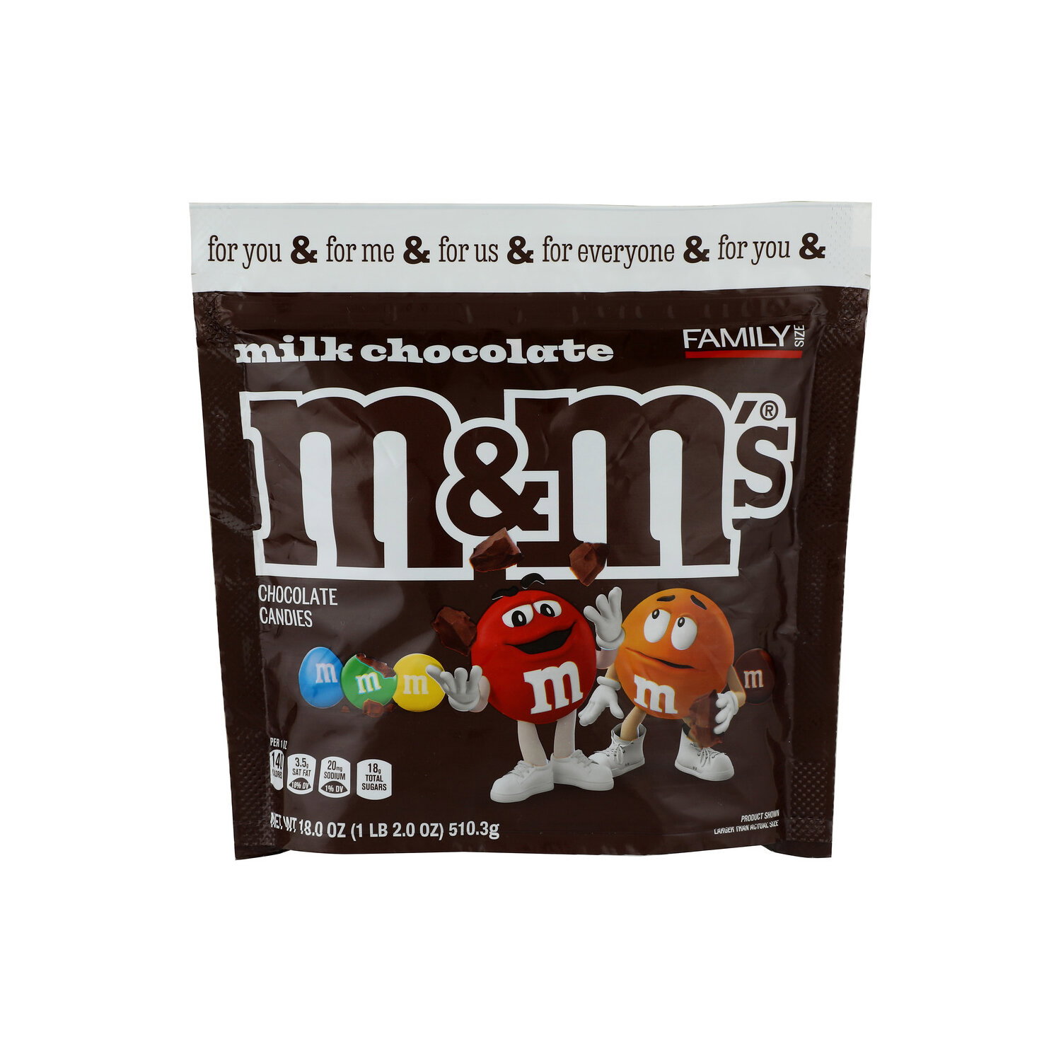 M&M's Milk Chocolate Candy Bag - 18 Ounce - Brookshire's
