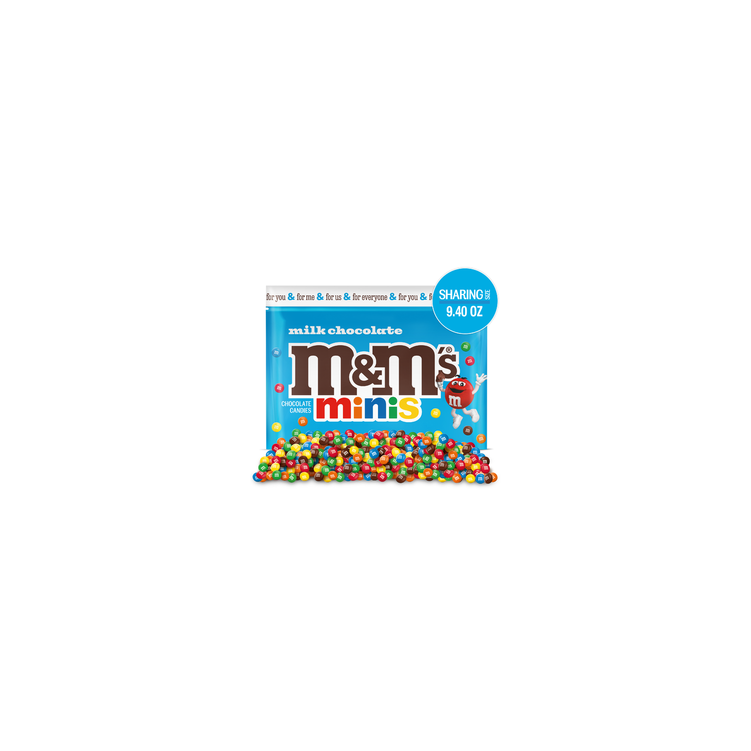 M&M's Minis Milk Chocolate Candy, Sharing Size Bag - 9.4 Ounce Image 1 of 4