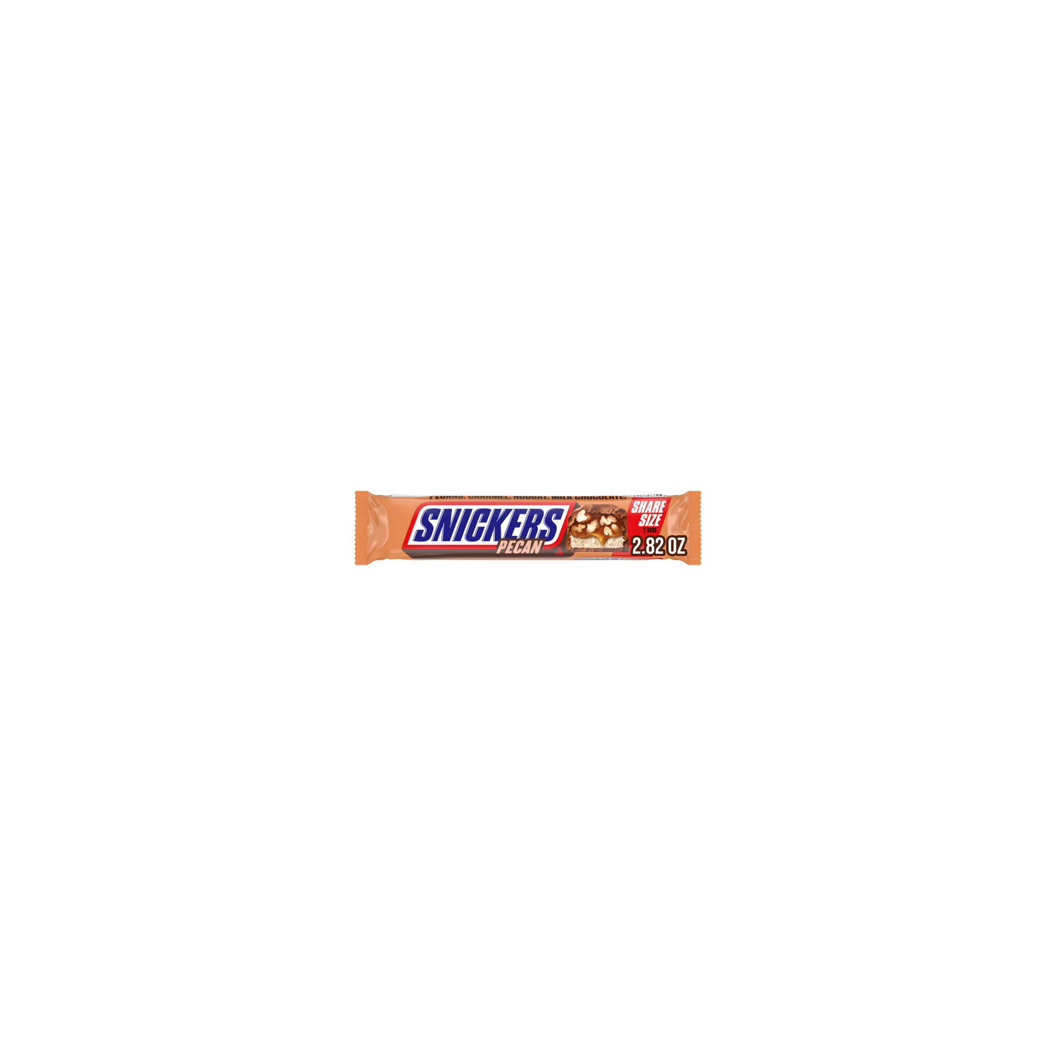 Snickers Pecan Milk Chocolate Bar, Share Size - 2.82 Ounce Image 1 of 4