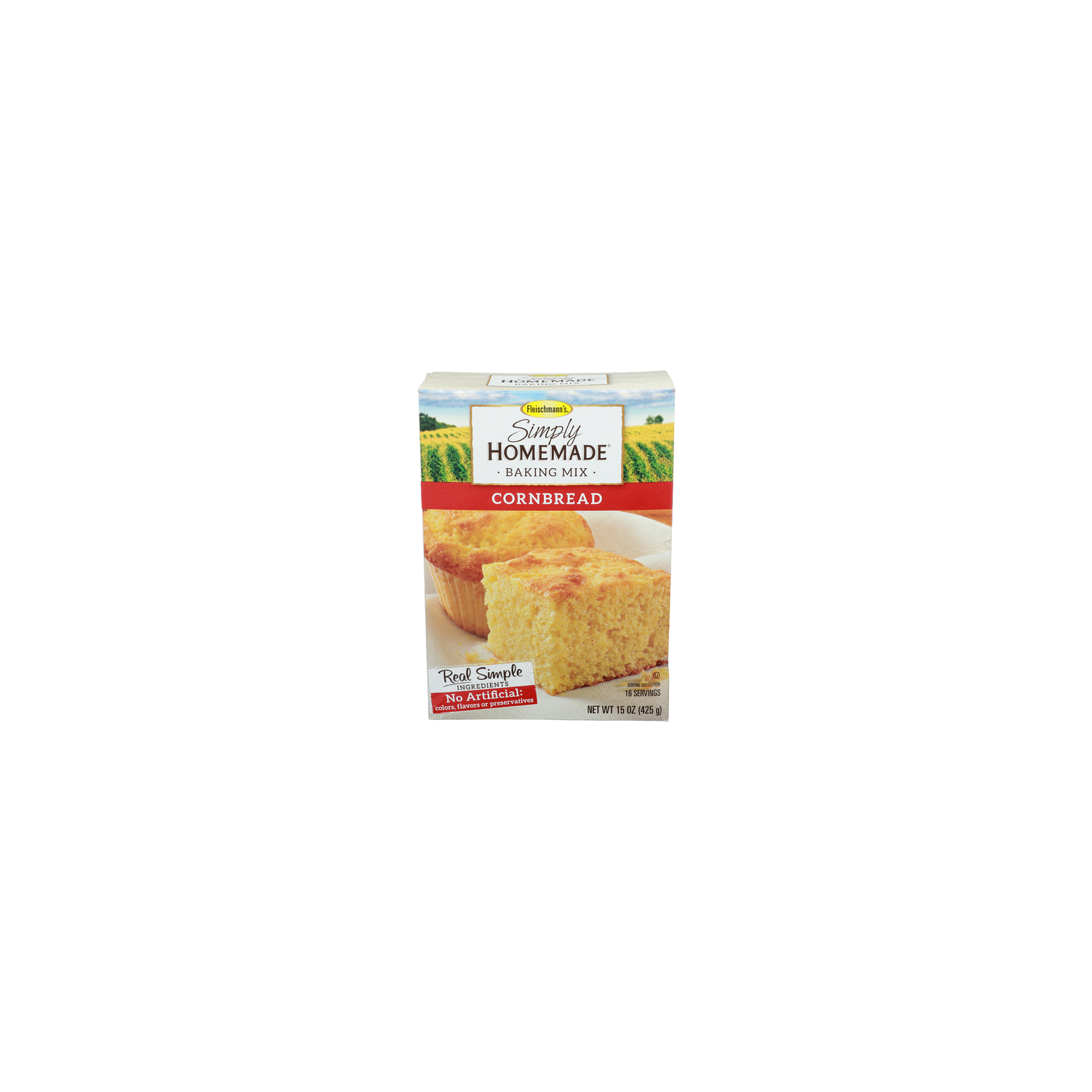 FLEISCHMANN's Cornbread Simply Homemade Baking Mix - 0.938 Ounce - 16 Count Image 1 of 4