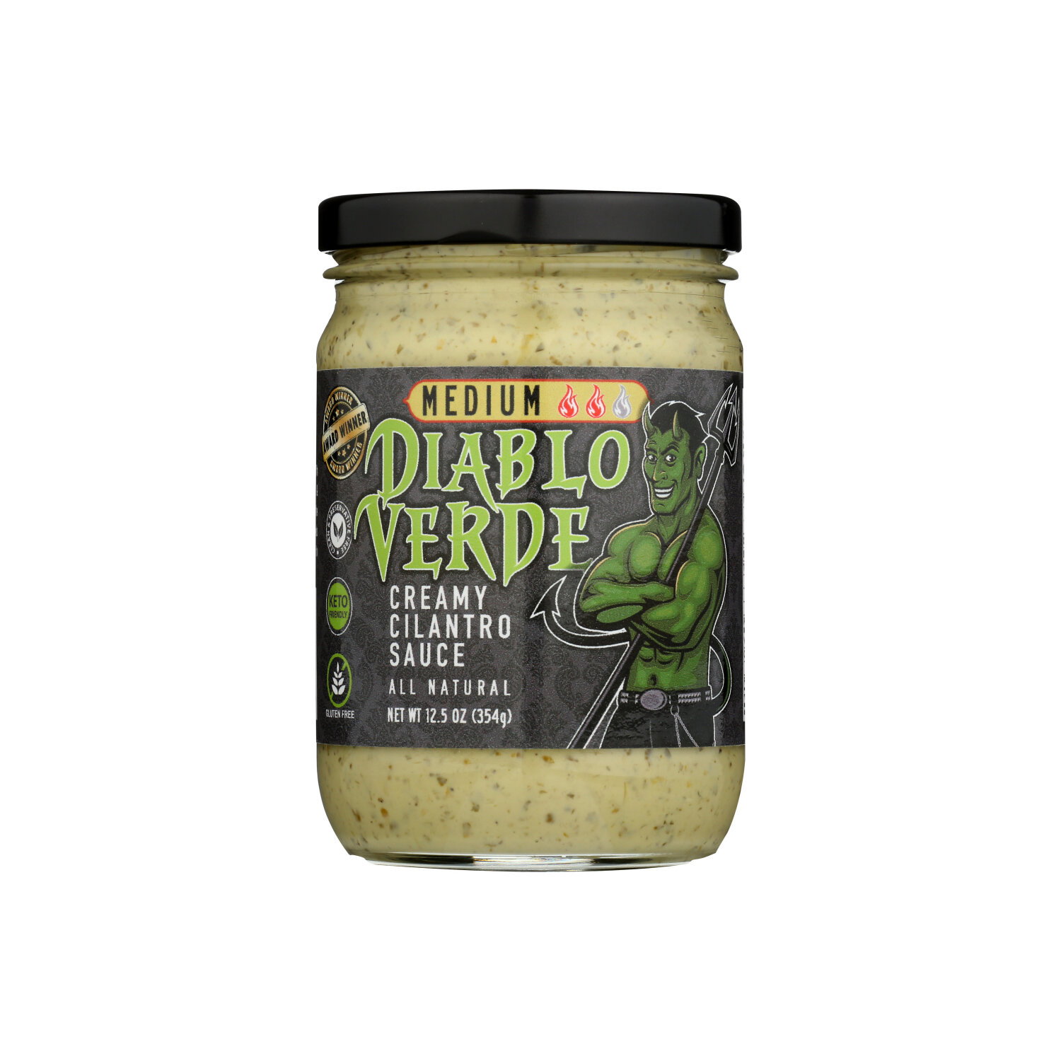 Diablo Verde Sauce Cilantro Medium - 12.5 Ounce Image 1 of 2