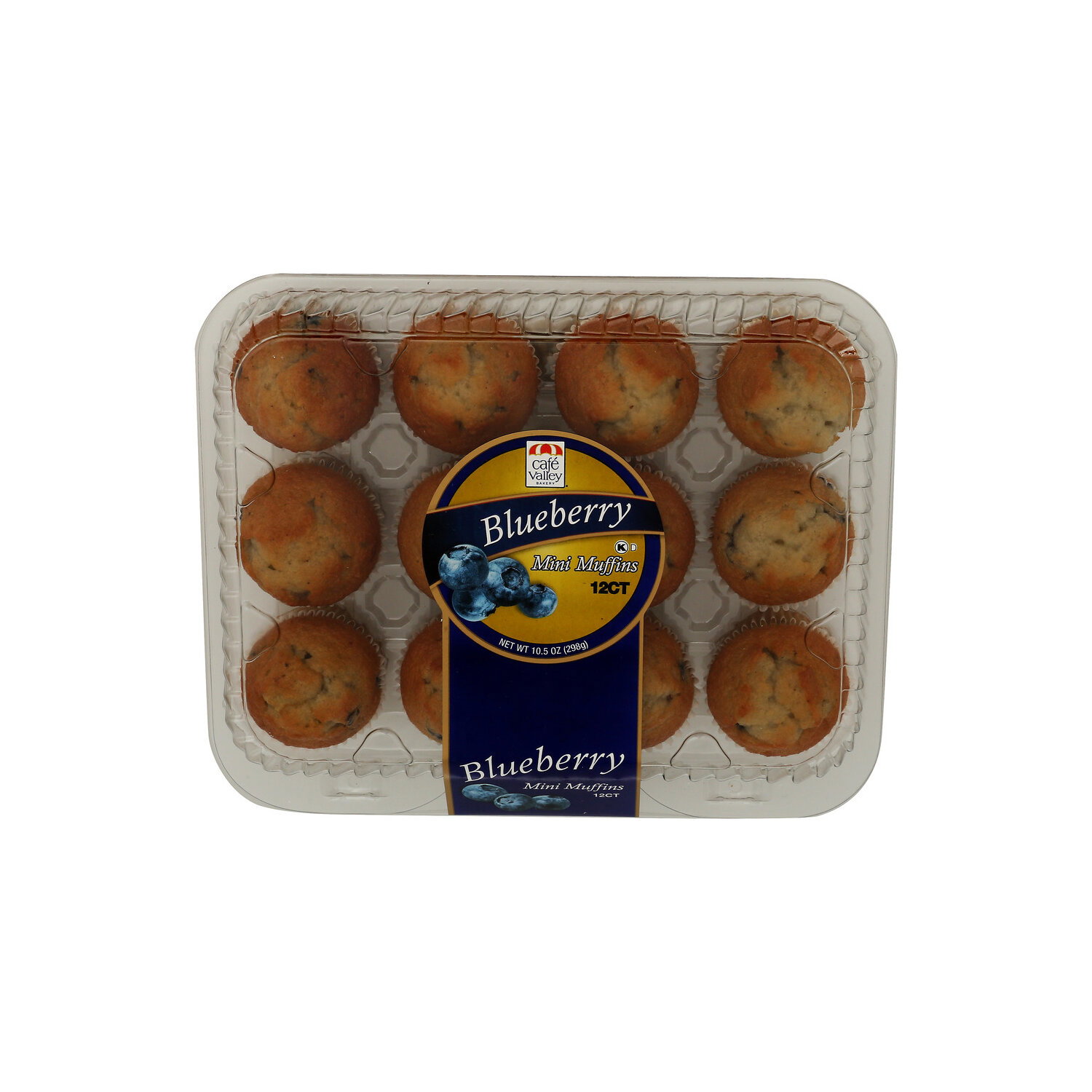 Cafe Valley Bakery Sweet Blueberry Mini Muffins - 0.875 Ounce - 12 Count Image 1 of 4