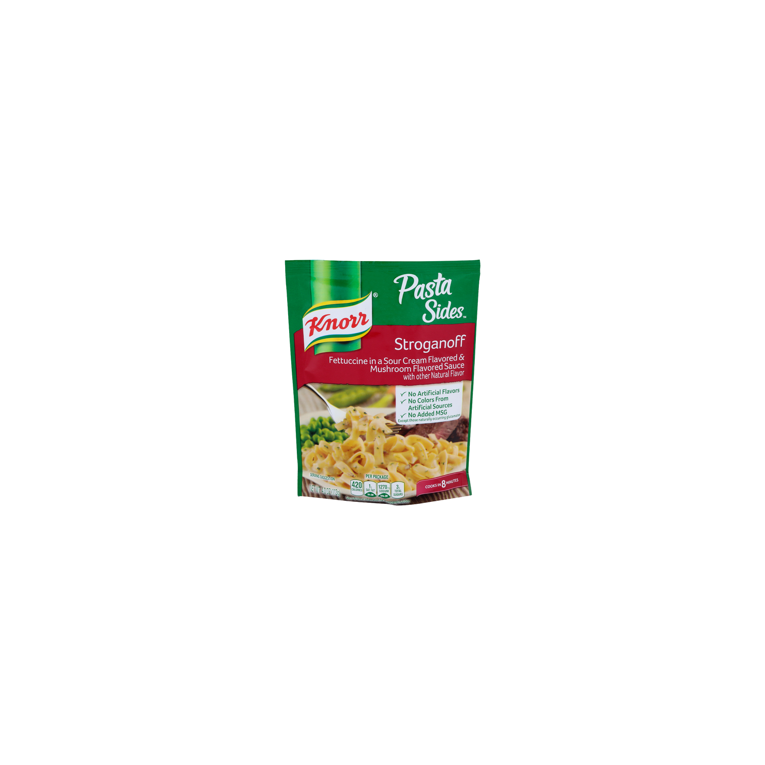 Knorr Fettuccine In A Sour Cream Flavored & Mushroom Sauce With Other Natural Flavor Stroganoff Pasta Sides - 4 Ounce Image 1 of 4