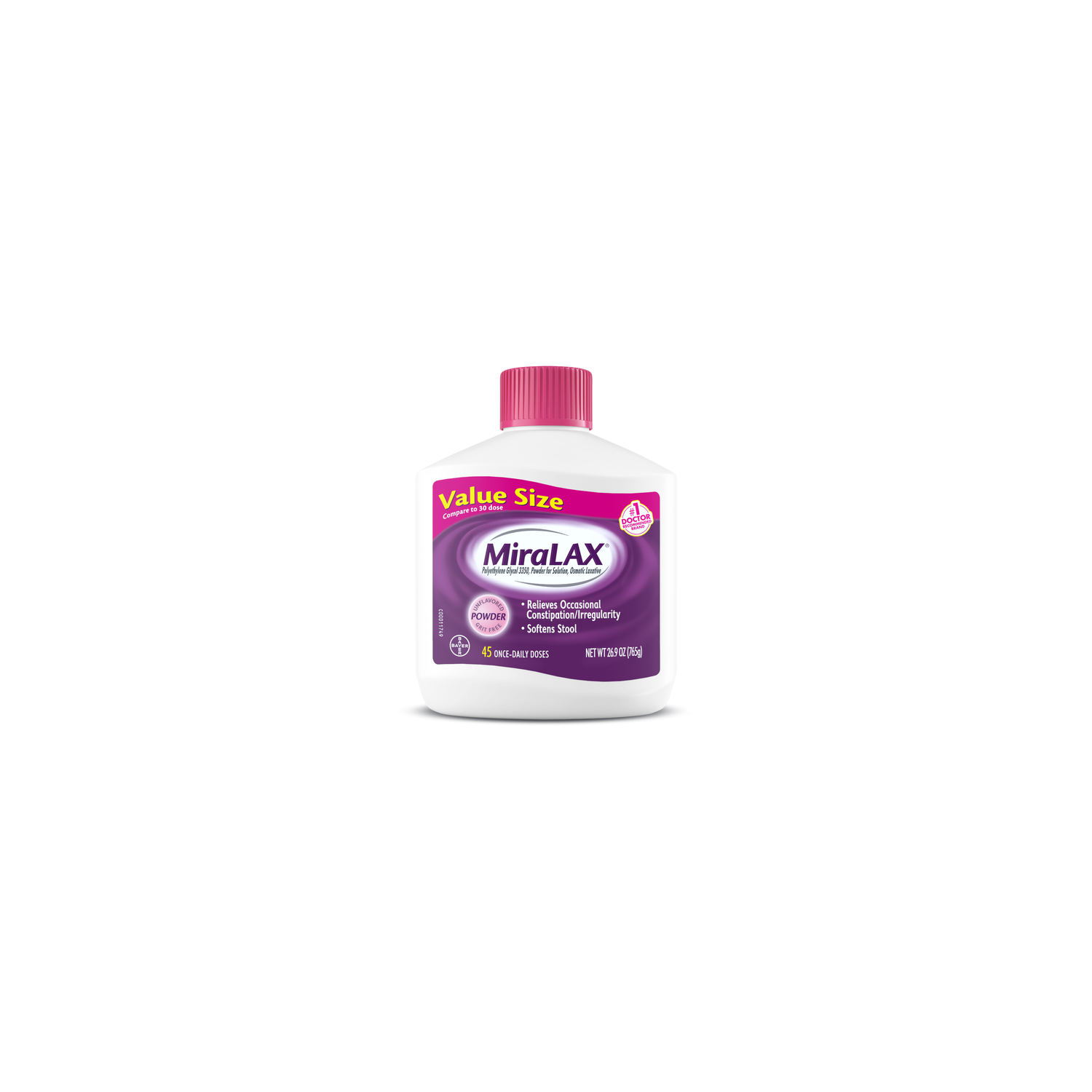 MiraLAX Value Size Laxative Powder - 1 Fluid Ounce
