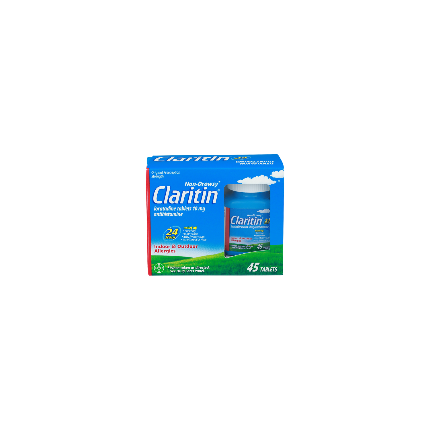Claritin Indoor & Outdoor Allergies - 45 Count Image 1 of 2
