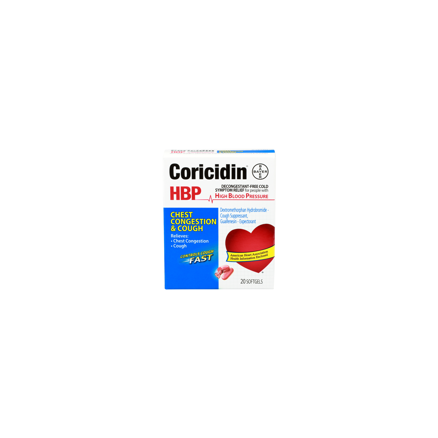 Bayer Coricidin Chest Congestion & Cough - 20 Count Image 1 of 2