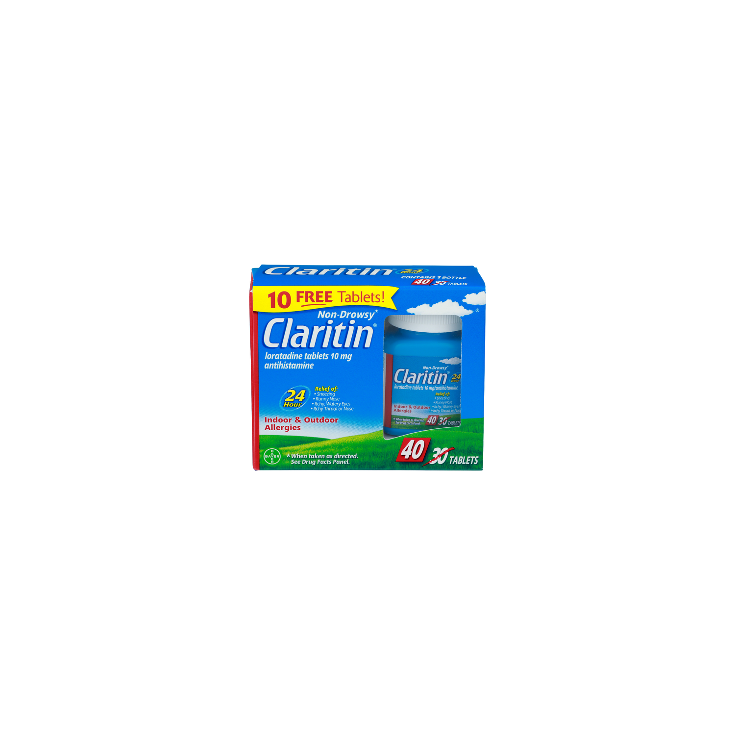 Claritin Loratadine Tablets Antihistamine - 0.75 Count - 40 Count Image 1 of 3