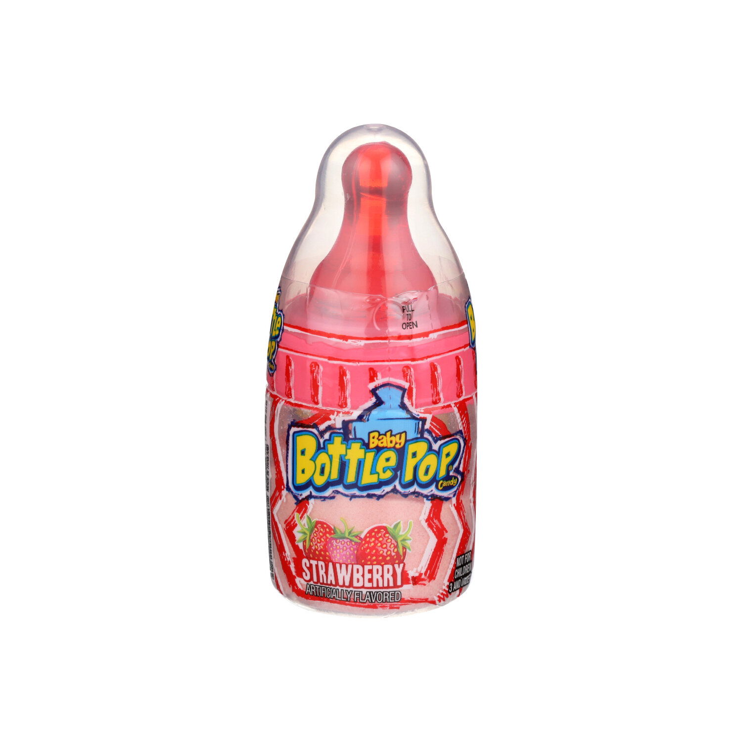 Bazooka Candy Brands Bottle Pop Baby Strawberry - 1.1 Ounce - 1