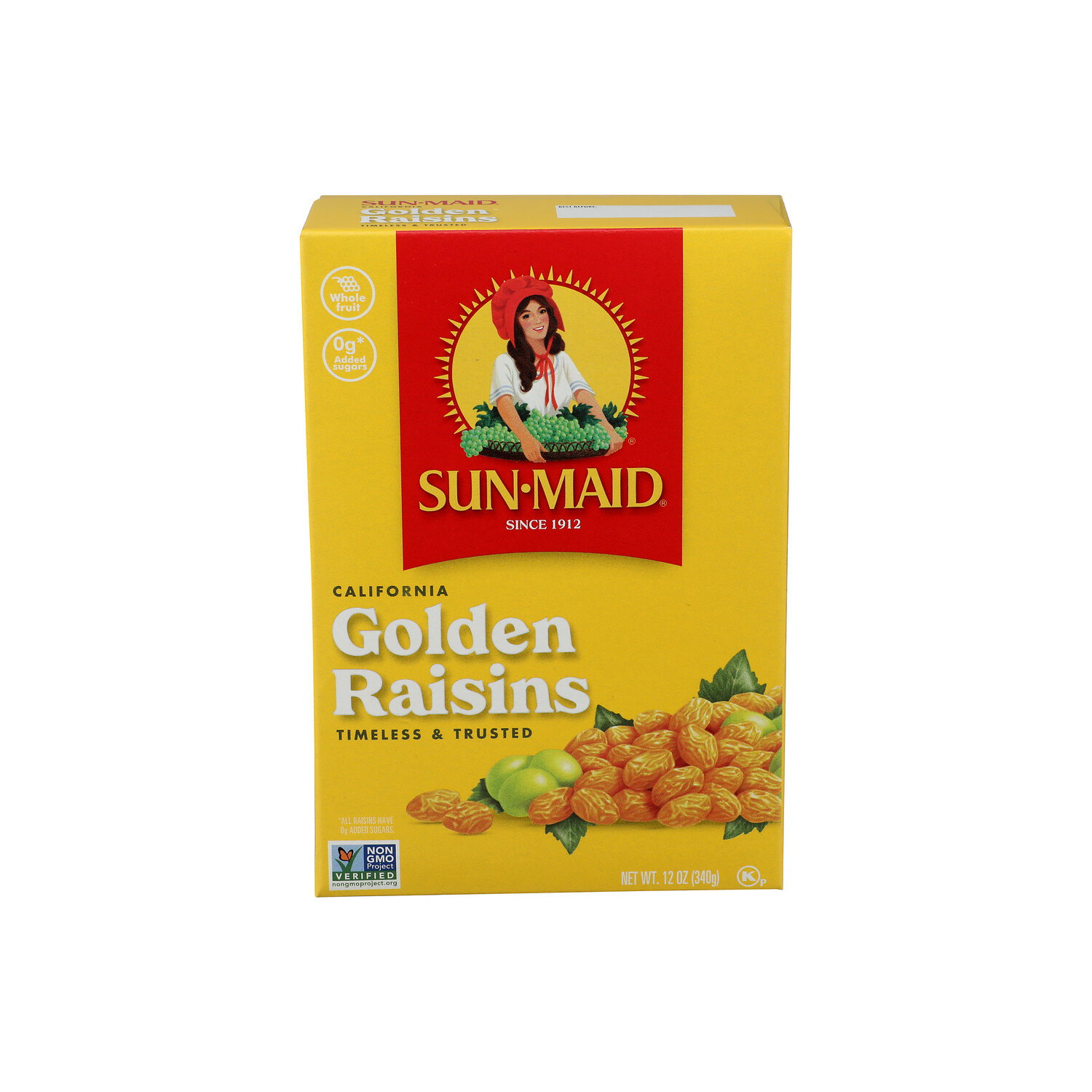 SUN-MAID Golden Dried, Whole California Raisins Bag In A Box - 12 Ounce Image 1 of 4