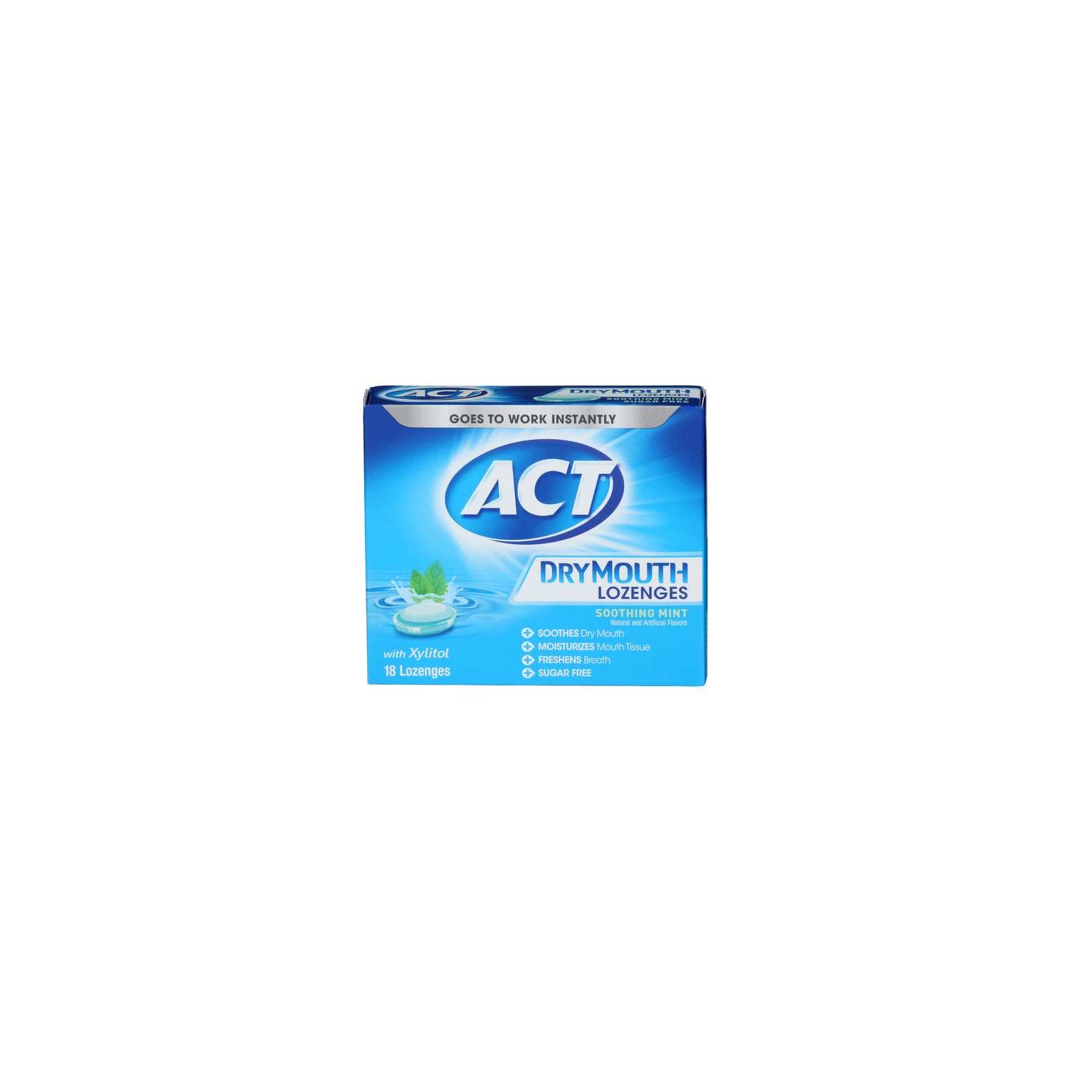 Act Soothing Mnt With Xylitol Dry Mouth Lozenges - 18 Count Image 1 of 4