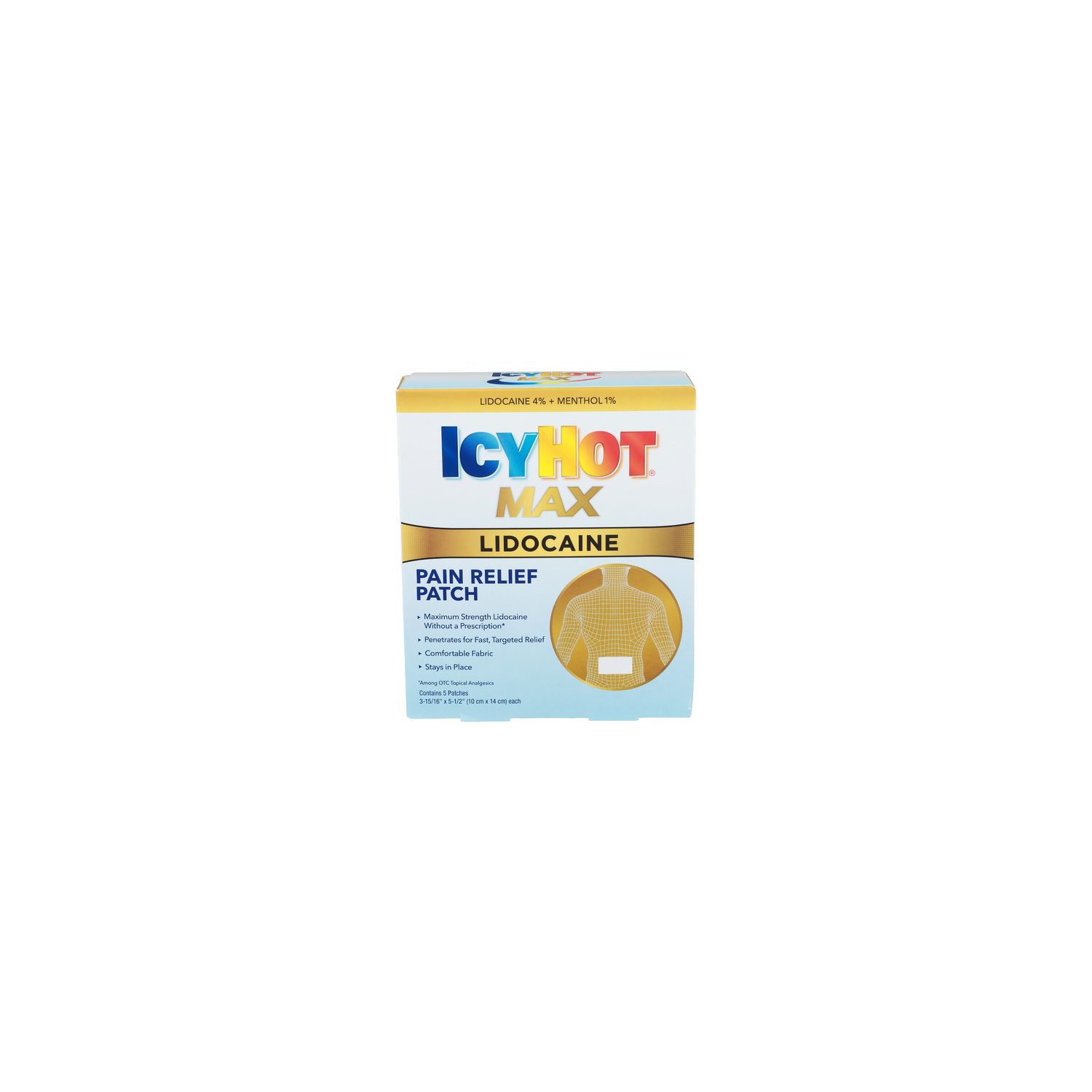 Icyhot Max Lidocaine Max Pain Relief Patch - 5 Count Image 1 of 2