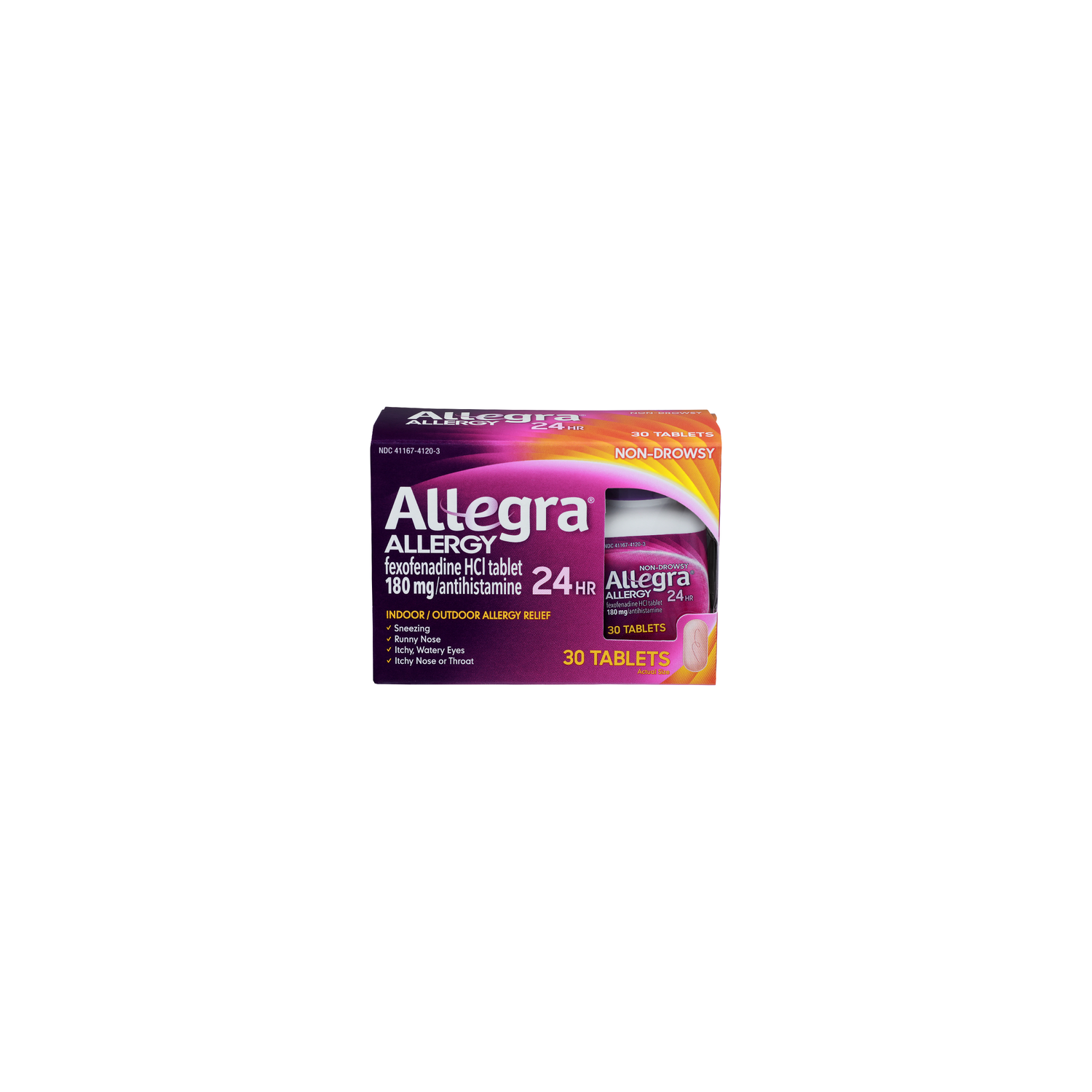 Allegra Indoor Outdoor Allergy Relief - 30 Count Image 1 of 3