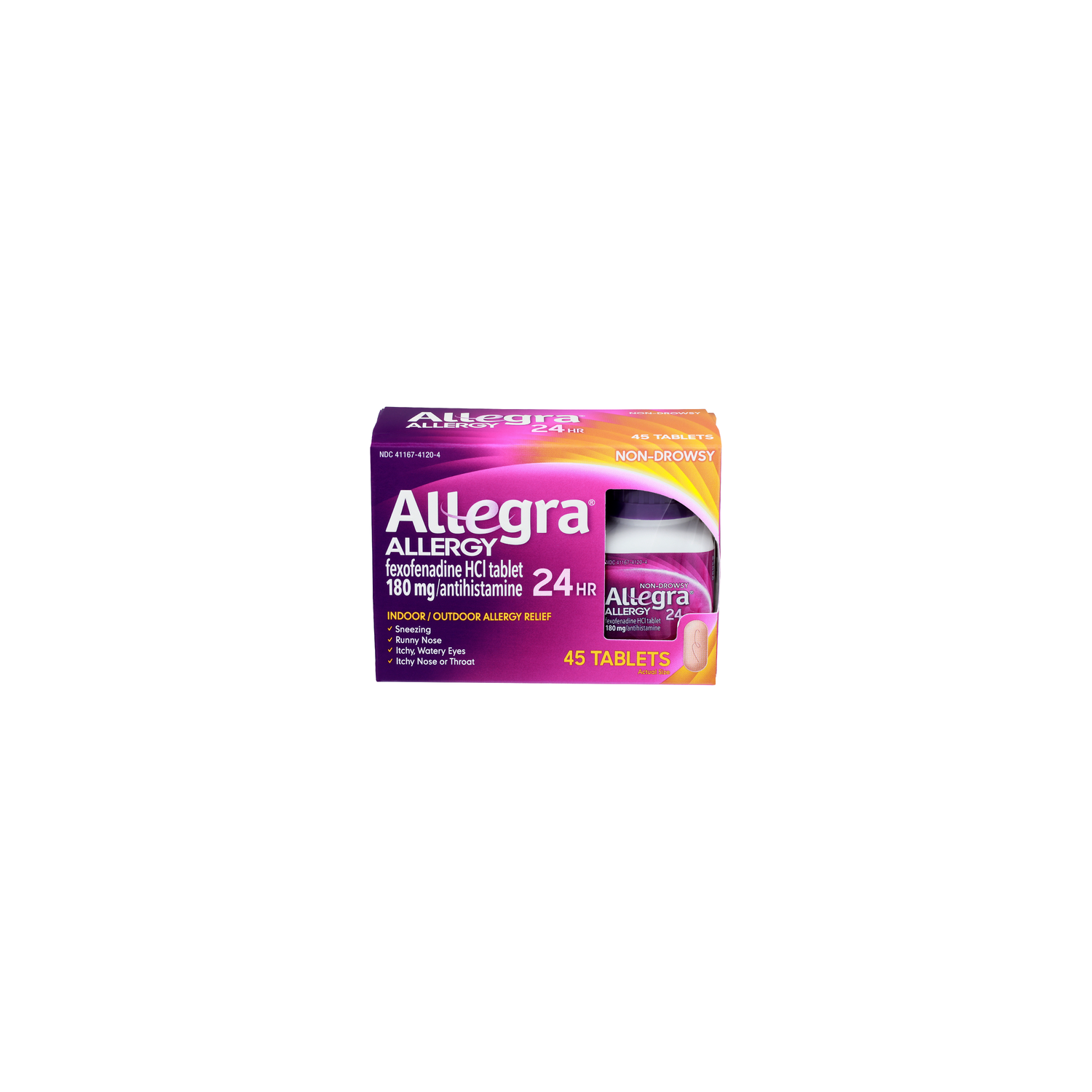 Allegra Allergy Indoor Outdoor Relief - 45 Count Image 1 of 3