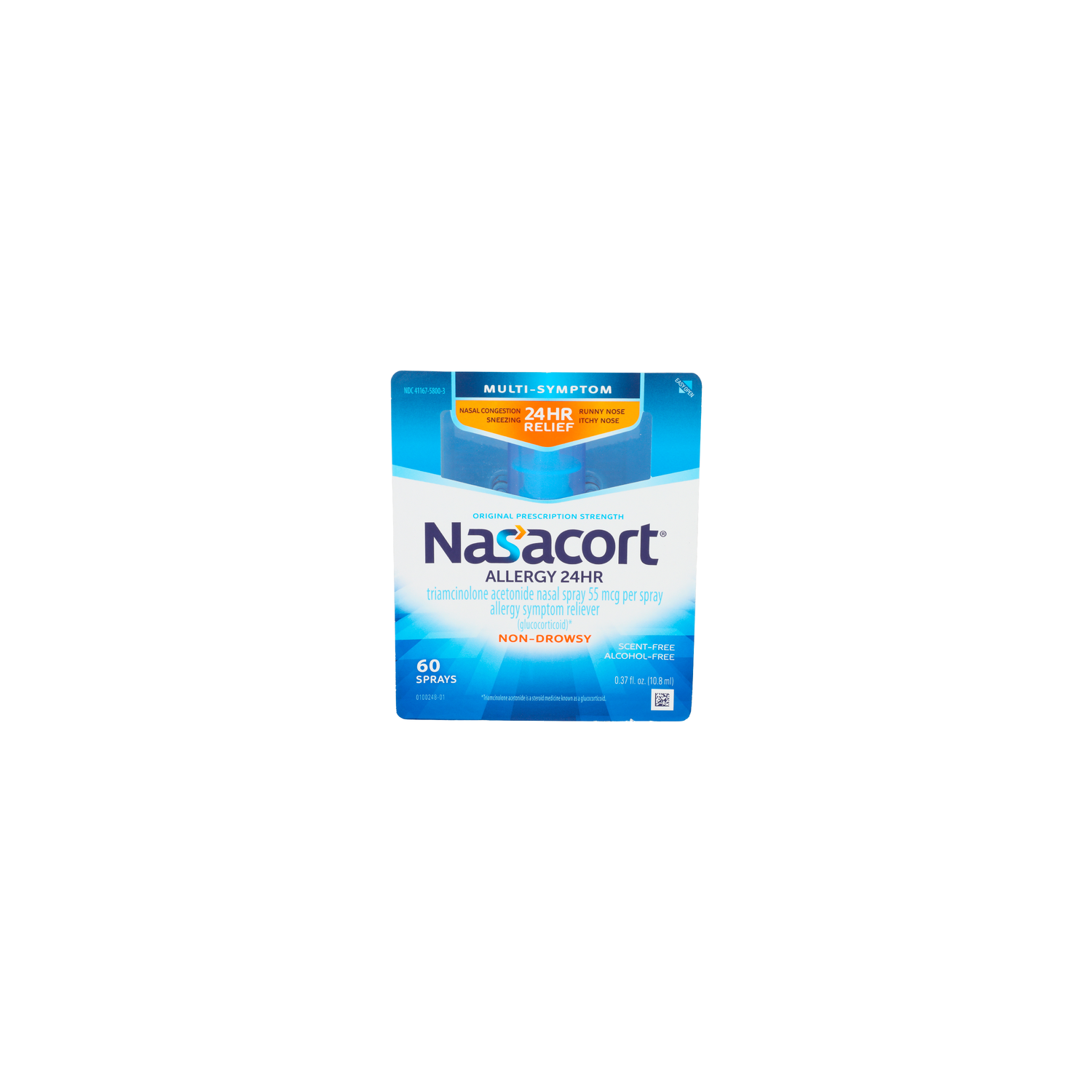 Nasacort Scent-Free Non-Drowsy Nasal Spray - 0.006 Fluid Ounce - 60 Count Image 1 of 4