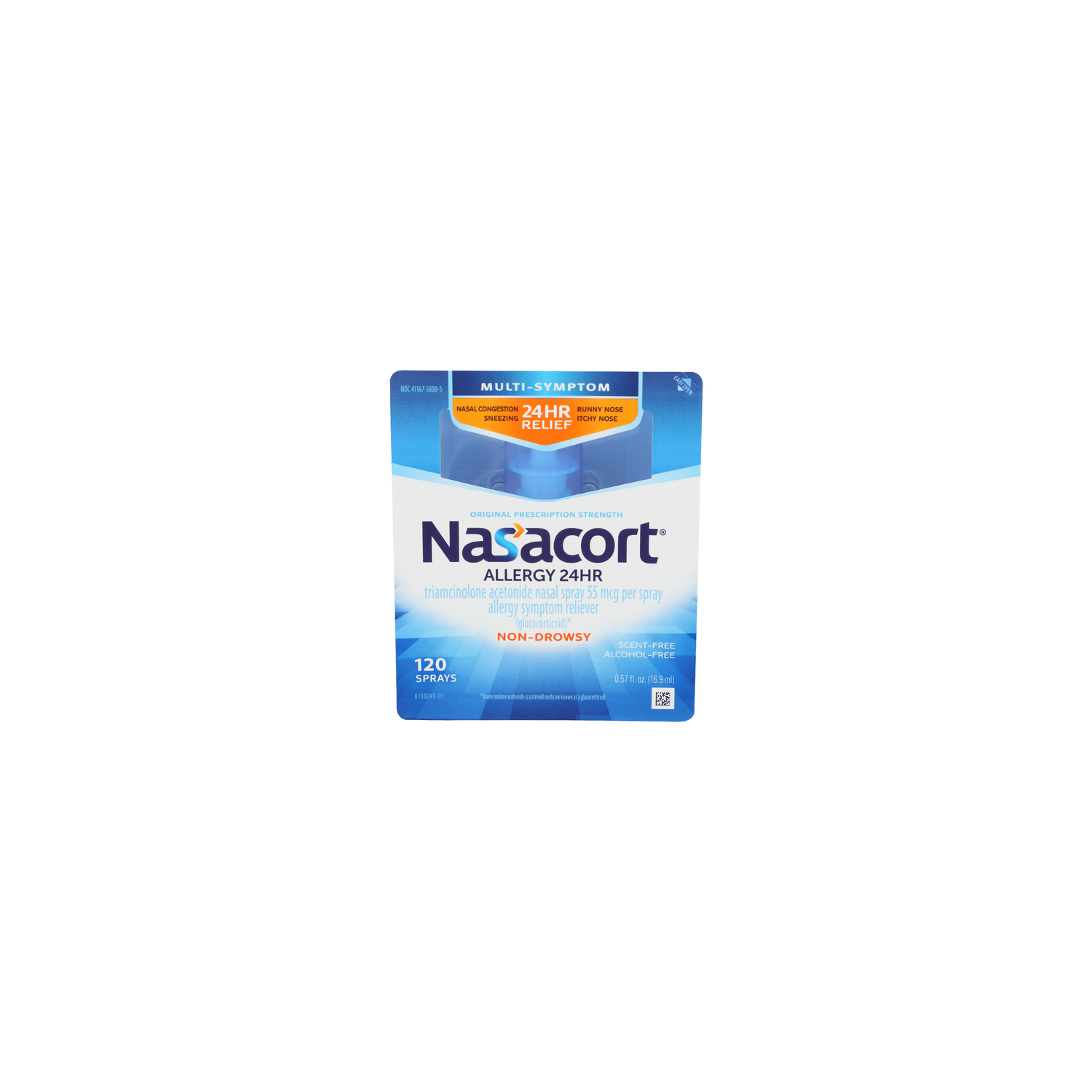 Nasacort Scent-Free Multi-Symptom Allergy - 0.005 Fluid Ounce - 120 Count Image 1 of 2