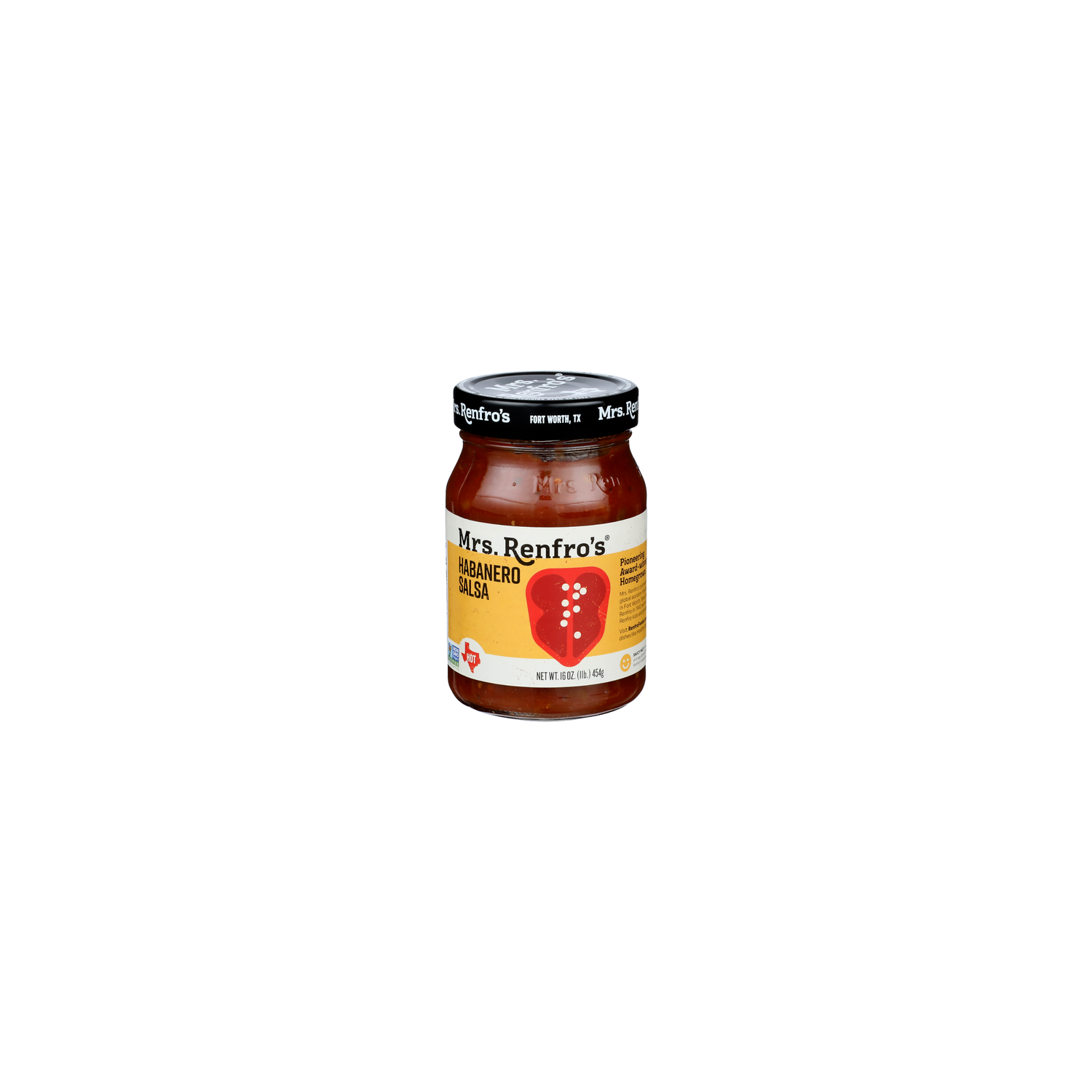 MRS. RENFRO's Hot Habanero Salsa - 16 Ounce Image 1 of 4