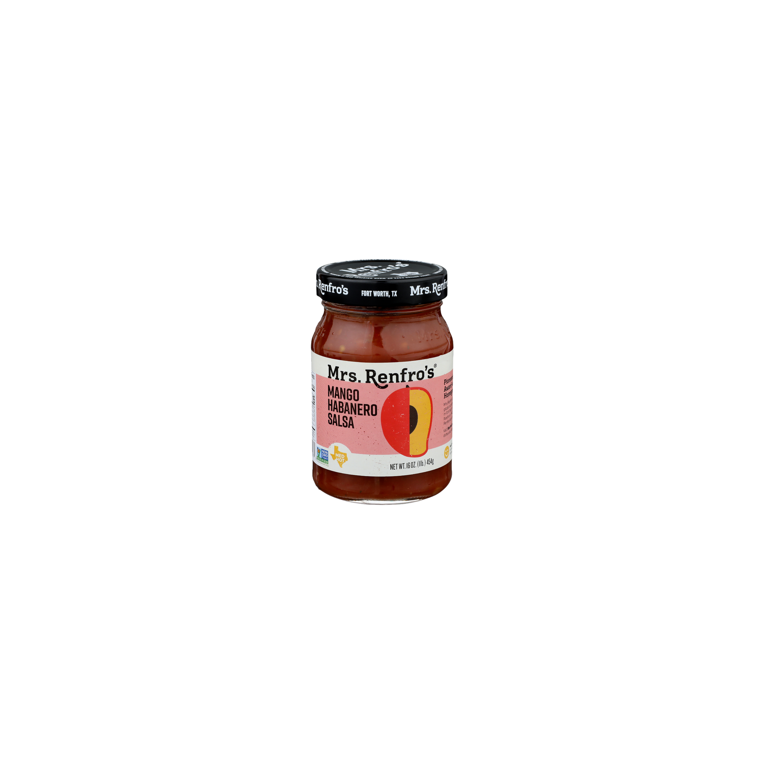 MRS. RENFRO's Med Hot Mango Habanero Salsa - 16 Ounce Image 1 of 4