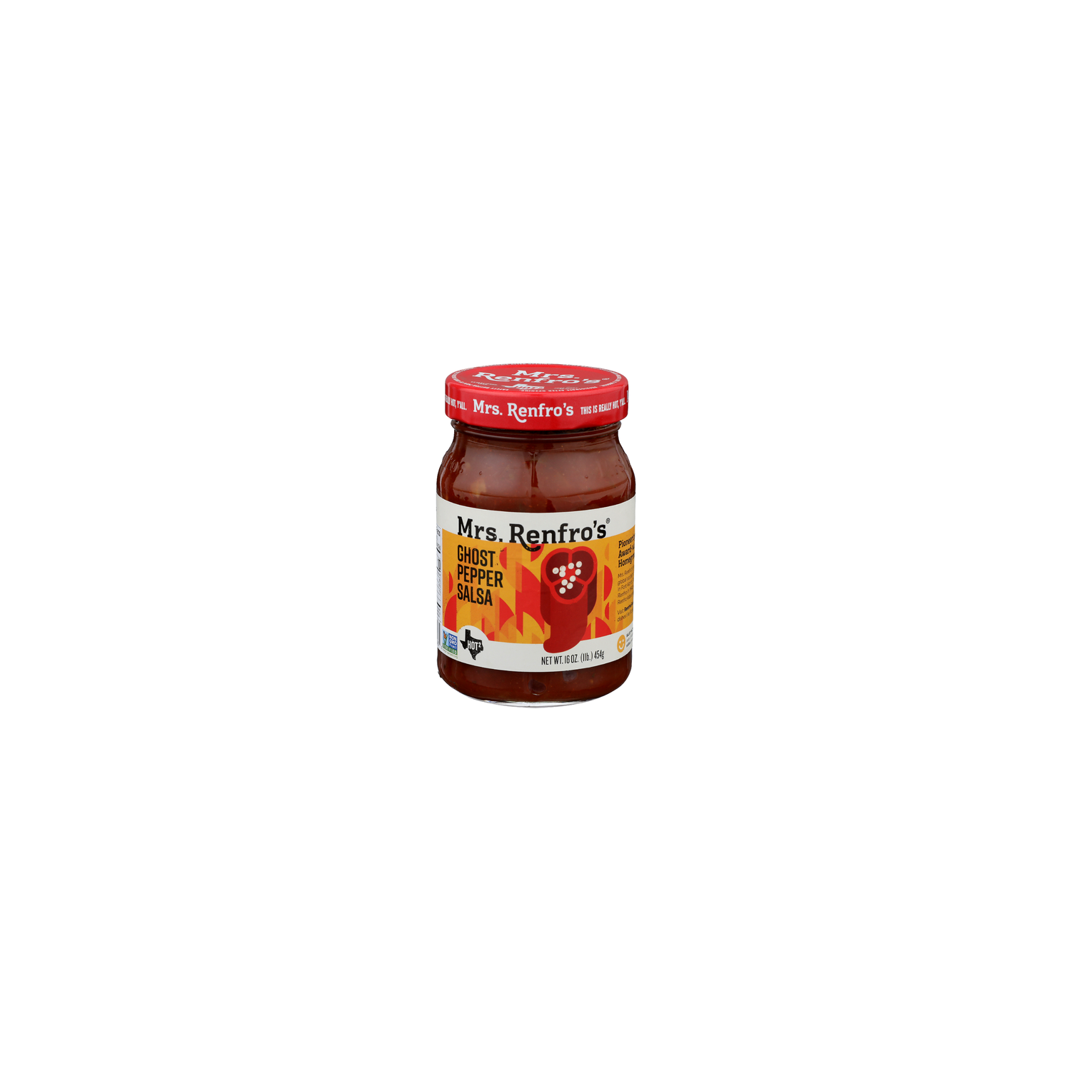 MRS. RENFRO's Hot Ghost Pepper Salsa - 16 Ounce Image 1 of 4