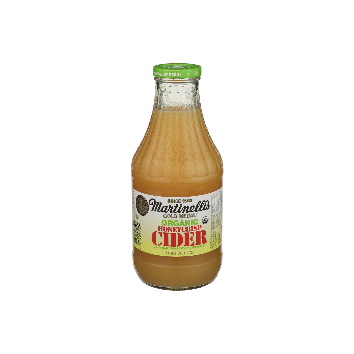 Martinelli's Organic Gold Medal Honeycrisp Apple Cider - 1 Liter Image 1 of 4