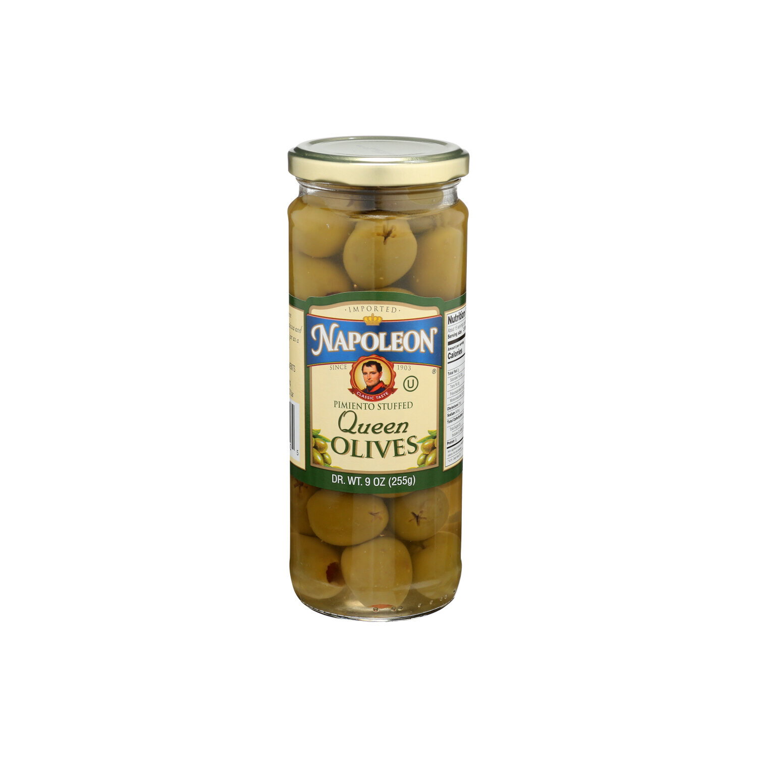 Napoleon Pimiento Stuffed Queen Olive - 9 Ounce Image 1 of 4
