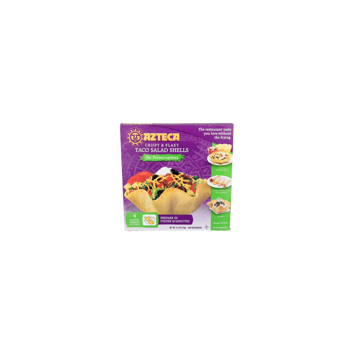 Azteca Crispy & Flaky Taco Salad Shells - 1.55 Ounce - 4 Count Image 1 of 4