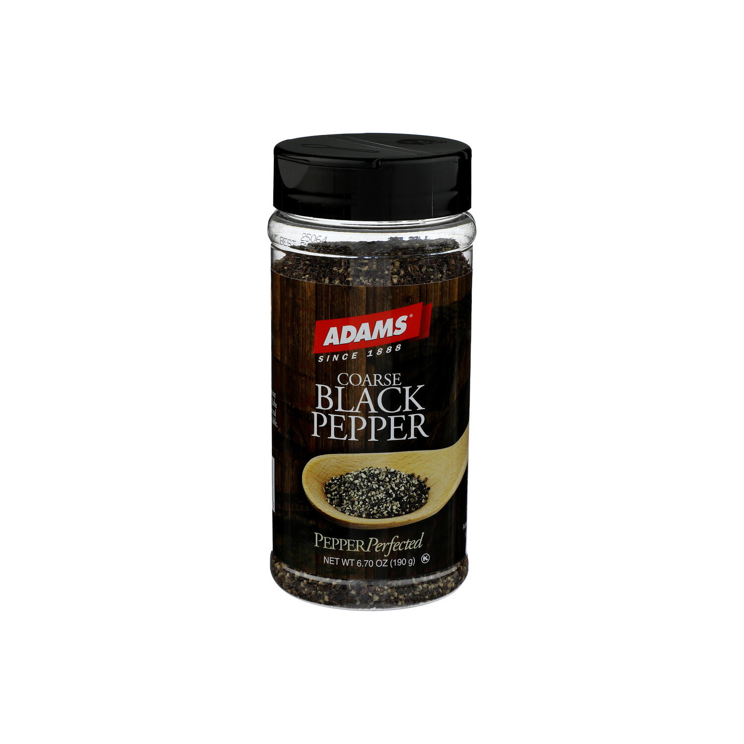 Adams Black Pepper, Coarse - 6.7 Ounce - Super 1 Foods