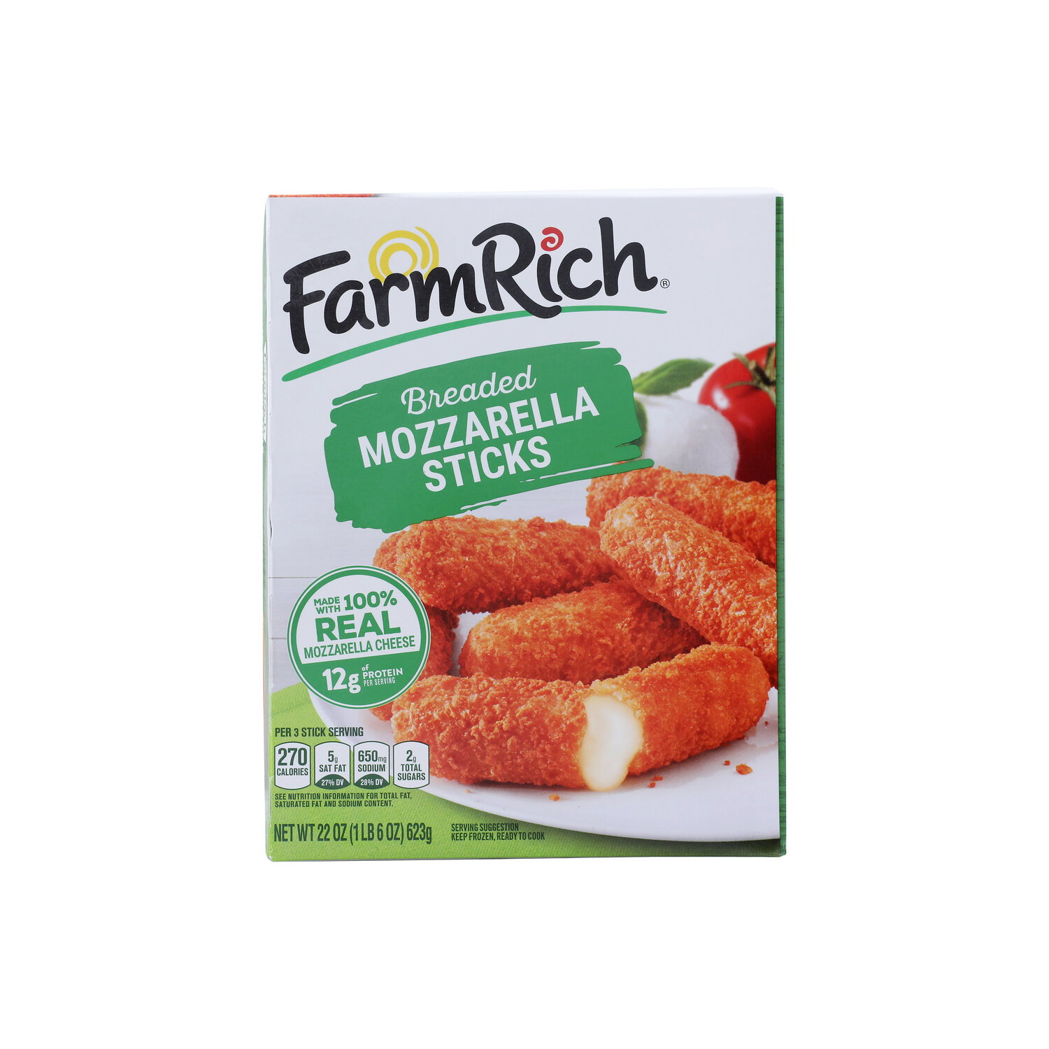 Farm Rich Mozzarella Sticks, Breaded - 22 Ounce Image 1 of 4
