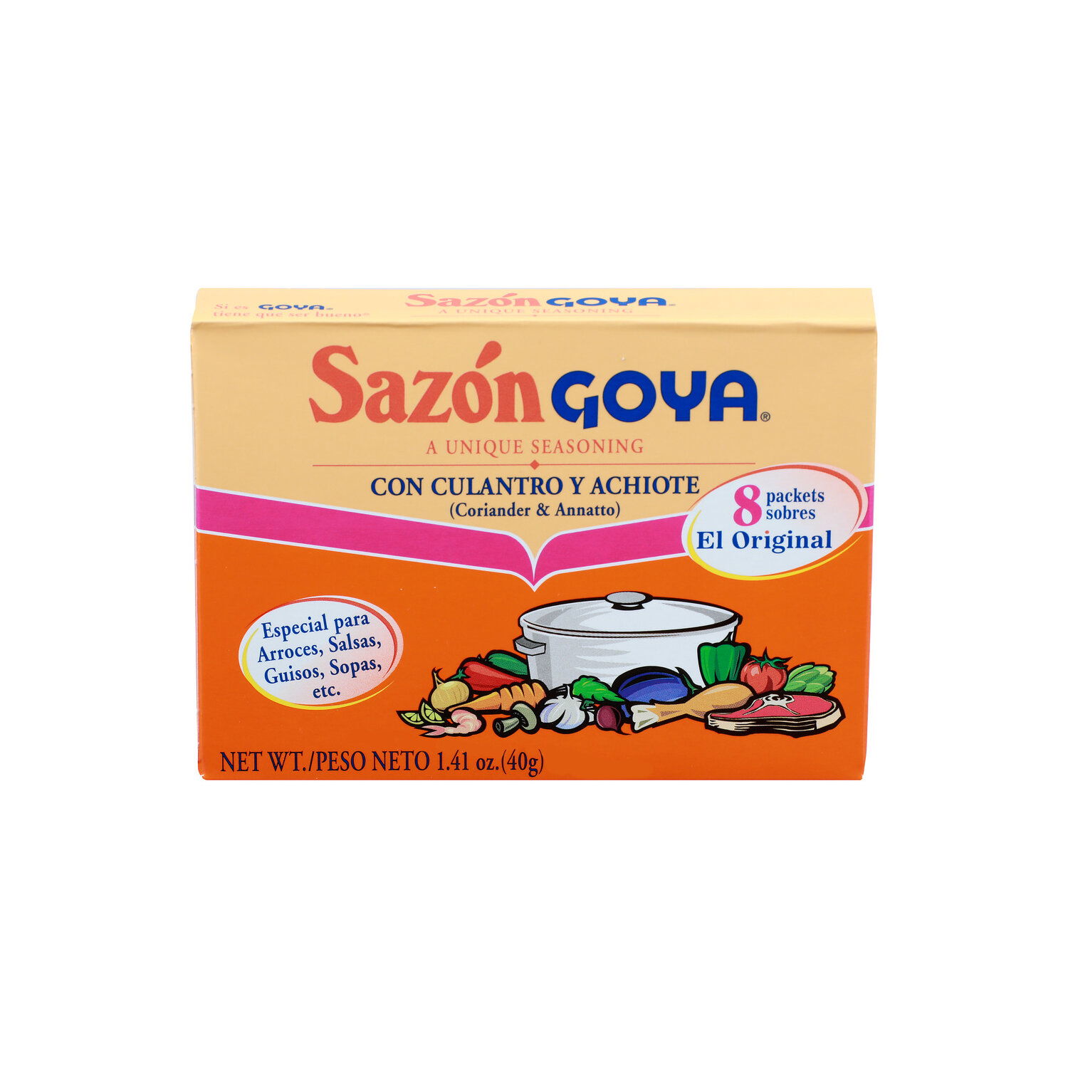 Sazon Goya A Unique Seasoning - 0.176 Ounce - 8 Count - Brookshire's