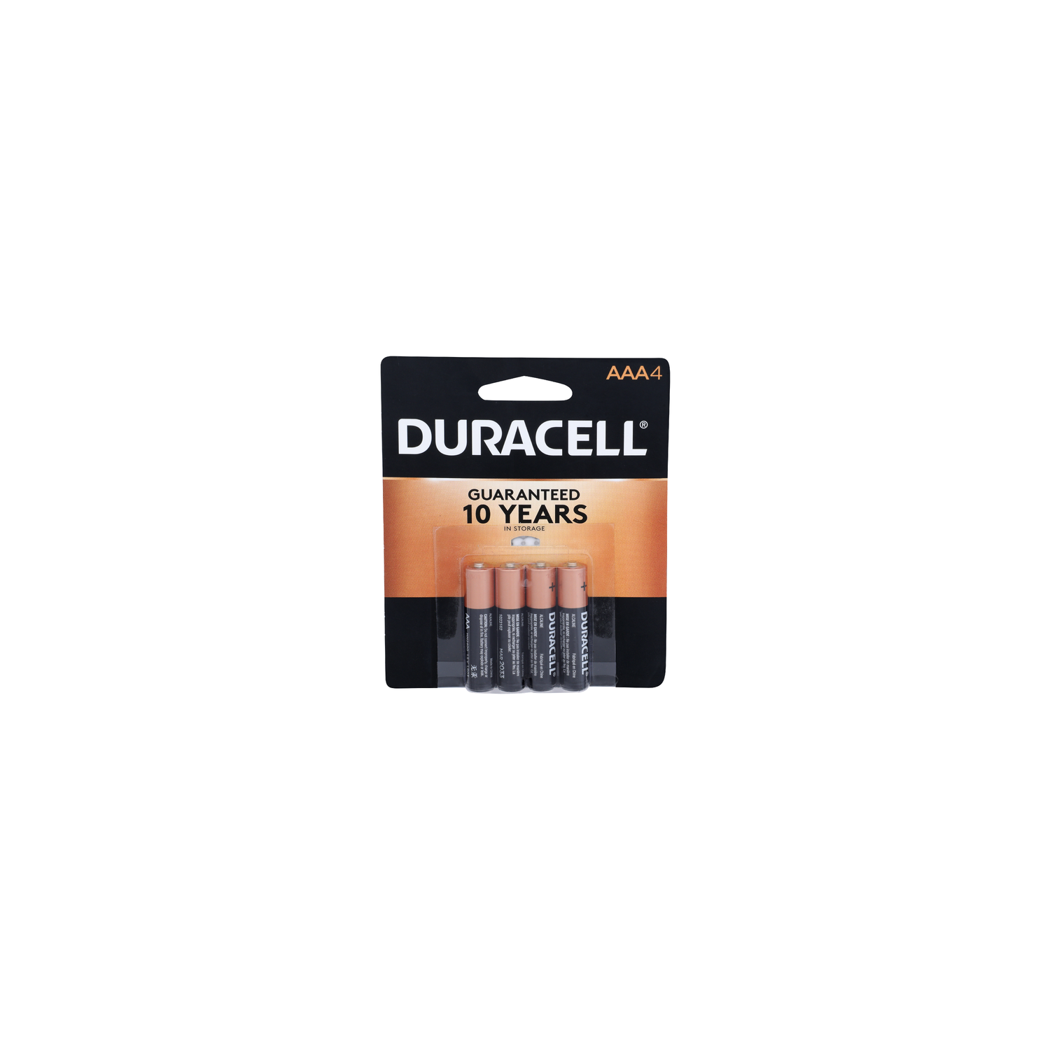 Duracell Aaa4 Alkaline Batteries - 4 Count Image 1 of 2