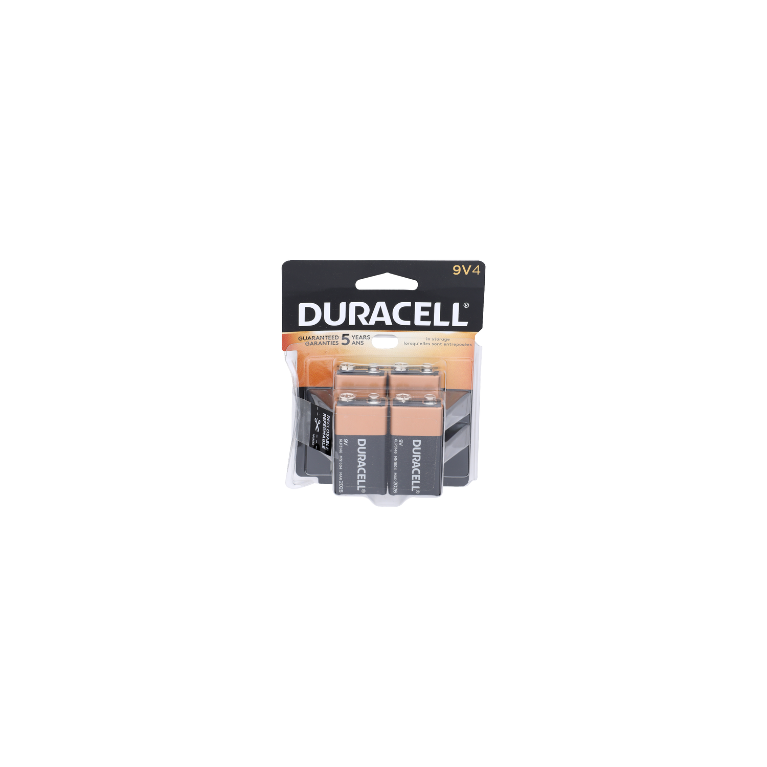 Duracell 9V 4 Alkaline Batteries - 4 Count Image 1 of 2
