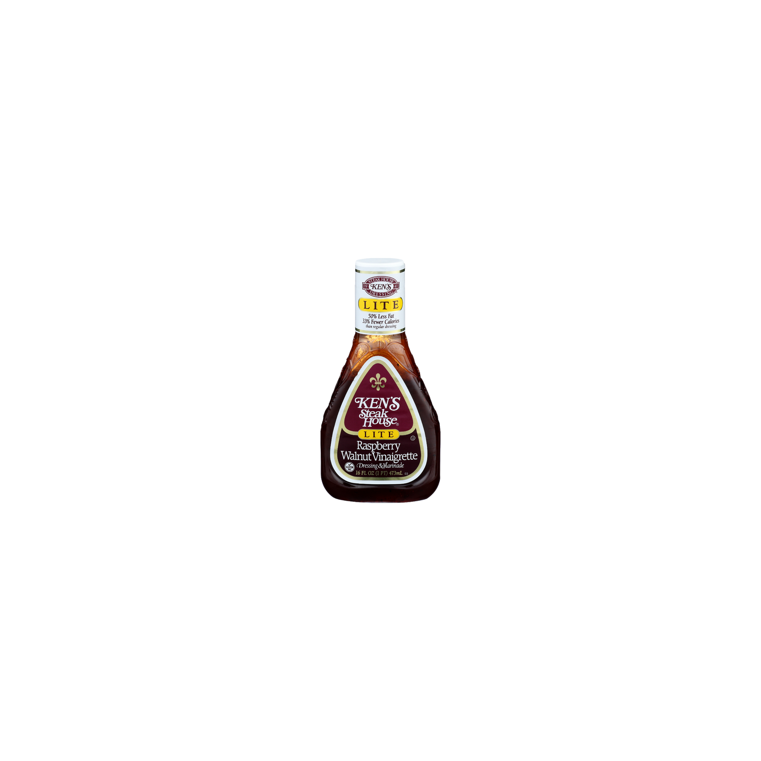 KEN's Steak House Raspberry Walnut Vinaigrette Lite Dressing & Marinade - 16 Fluid Ounce Image 1 of 4