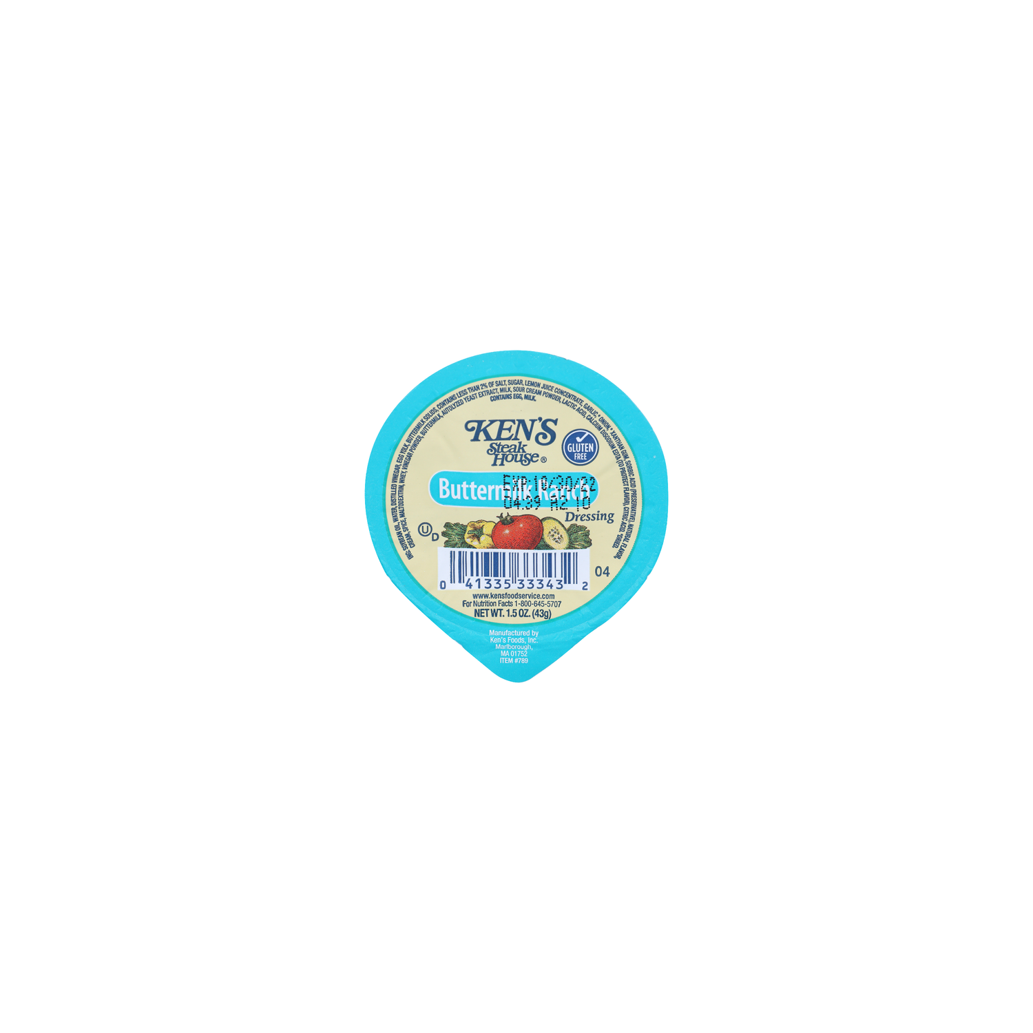 KEN's Steak House Buttermilk Ranch Dressing - 1.5 Ounce Image 1 of 3