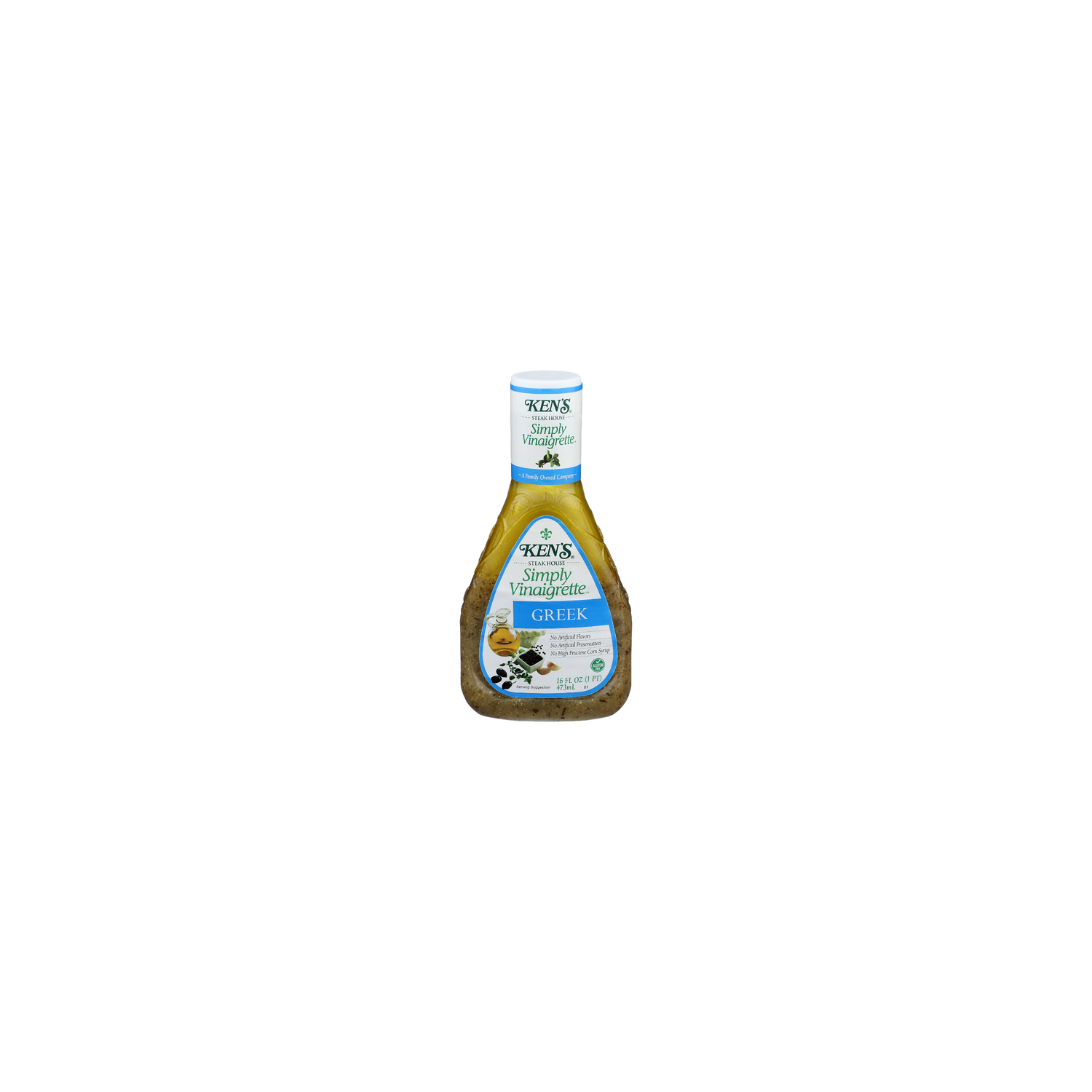 Ken's Steak House Simply Vinaigrette Greek - 16 Fluid Ounce Image 1 of 4