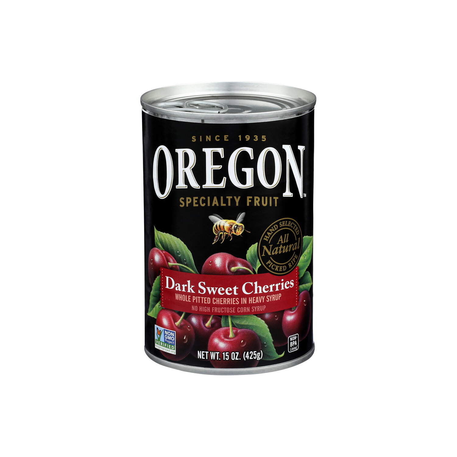 Oregon Specialty Fruit In Heavy Syrup Whole Pitted Cherries Dark Sweet - 15 Ounce Image 1 of 4