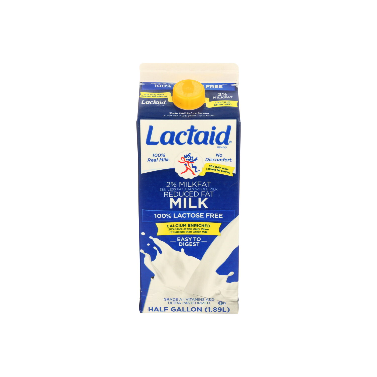Lactaid Milk 2% Milkfat Reduced Fat 100% Lactose Free - Half Gallon Image 1 of 2