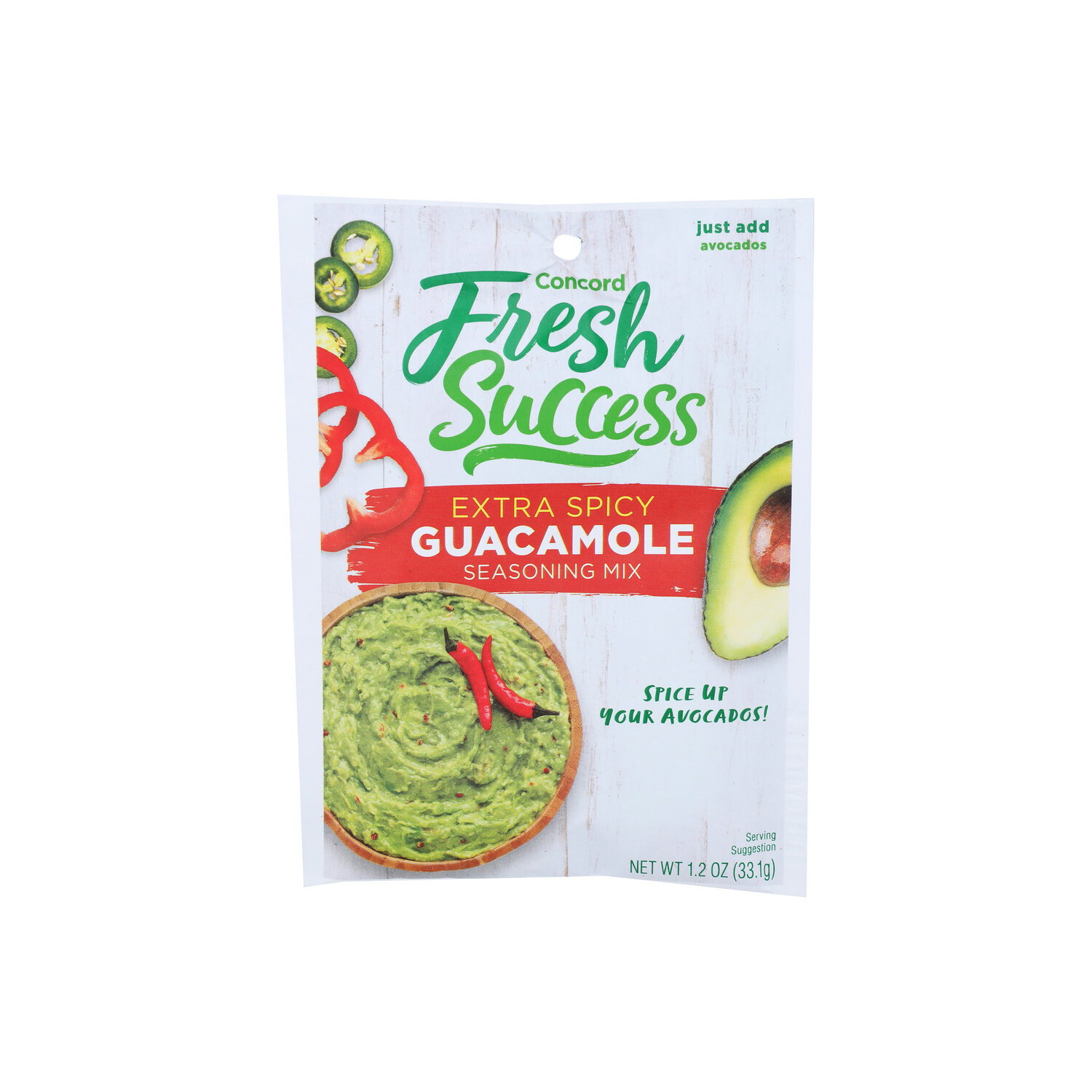 Concord Fresh Success Guacamole Extra Spicy Seasoning Mix - 1.2 Ounce Image 1 of 4