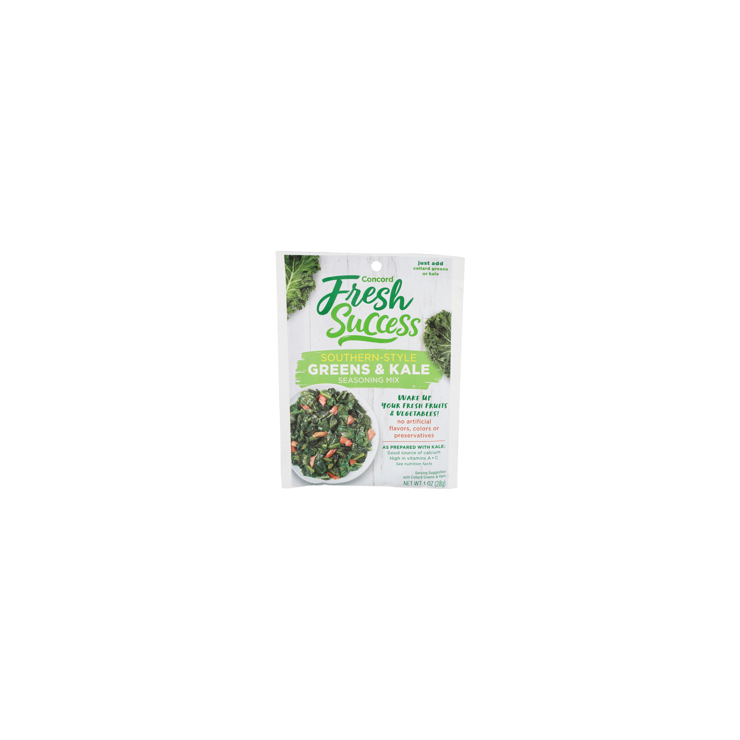 Concord Fresh Success Southern-Style Greens & Kale Seasoning Mix - 1 Ounce Image 1 of 4