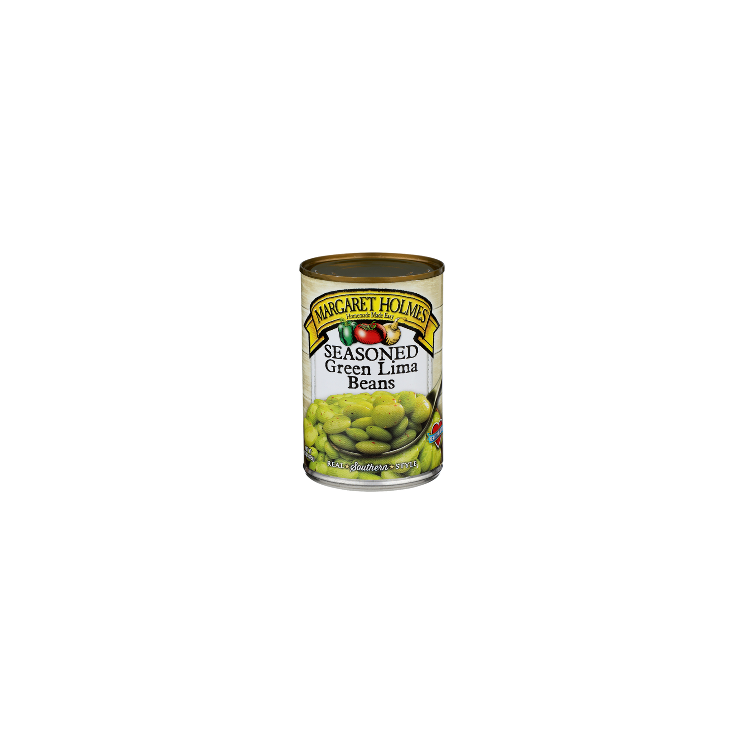Margaret Holmes Seasoned Green Lima Beans - 15 Ounce Image 1 of 4
