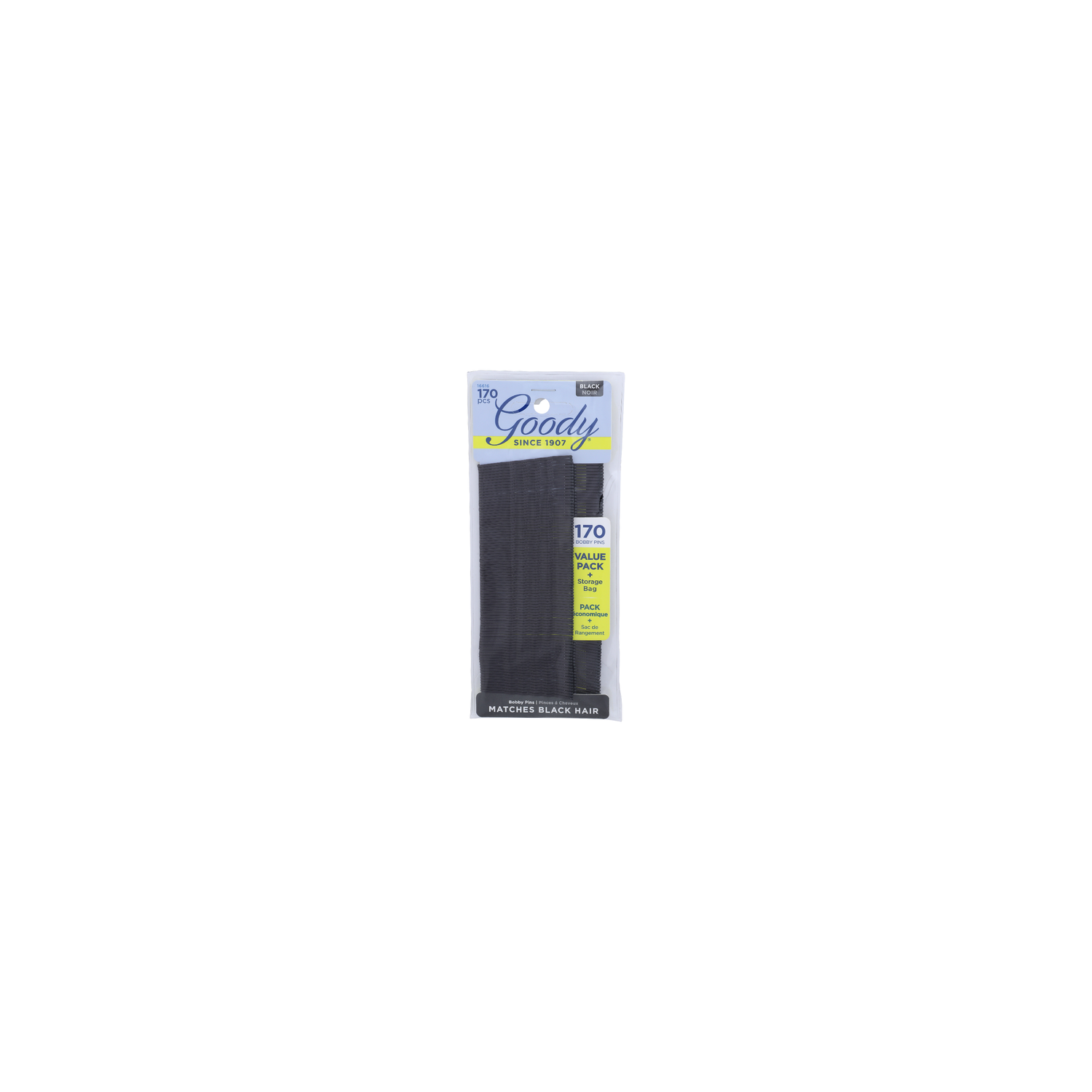 Goody Black Bobby Pins - 170 Count Image 1 of 2