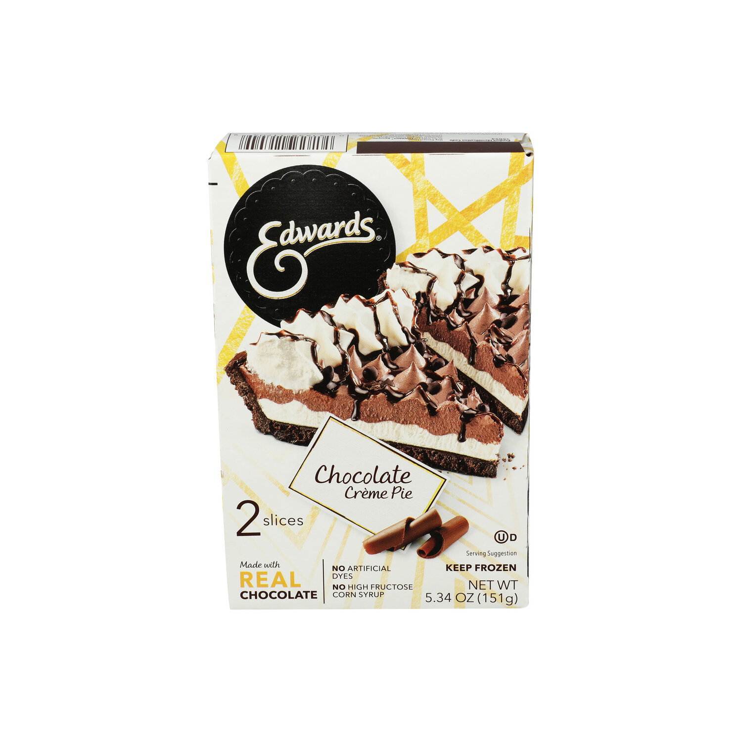 Edwards Singles Slices Chocolate Crème Pie - 2.67 Ounce - 2 Count Image 1 of 4