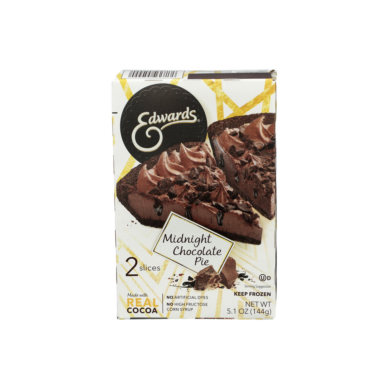 Edwards Singles Slices Midnight Chocolate Pie - 2.55 Ounce - 2 Count Image 1 of 4