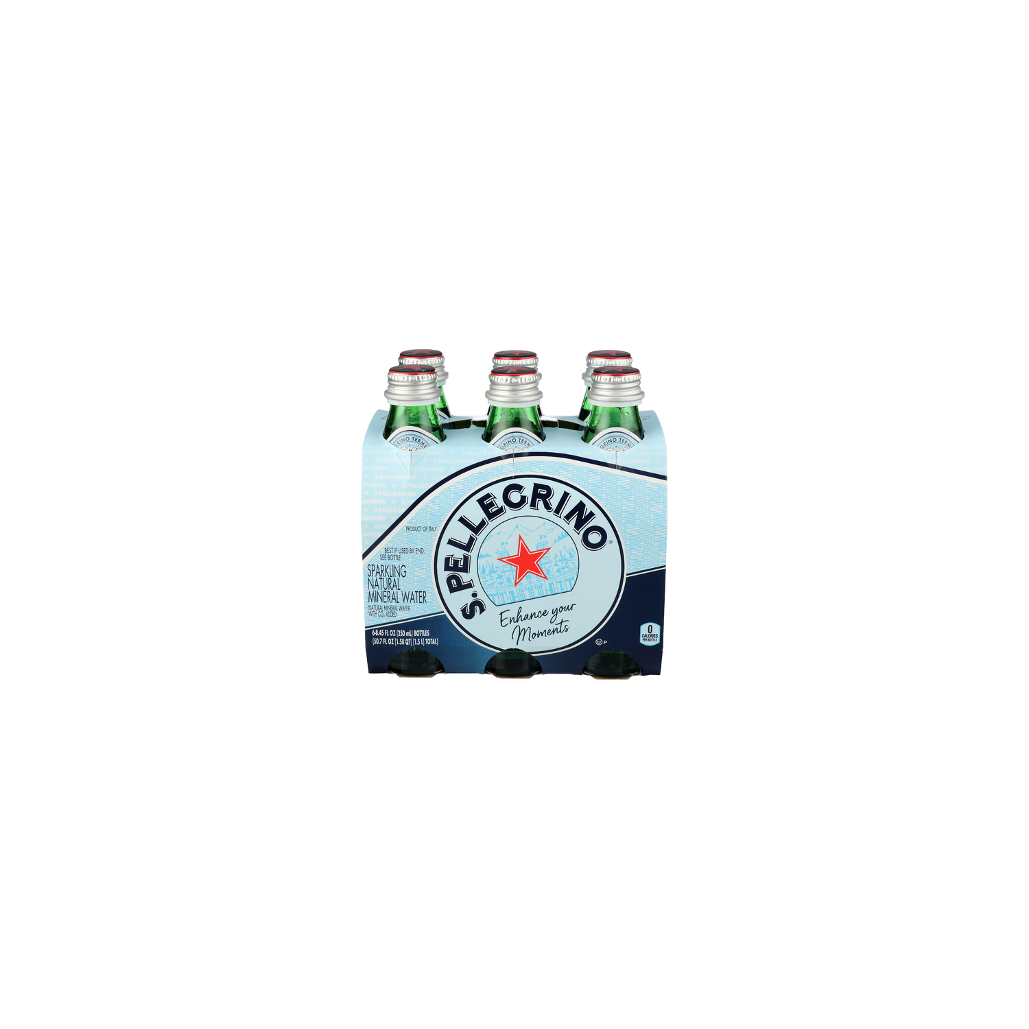 San Pellegrino Sparkling Natural Mineral Water - 8.45 Fluid Ounce - 6 Count Image 1 of 3
