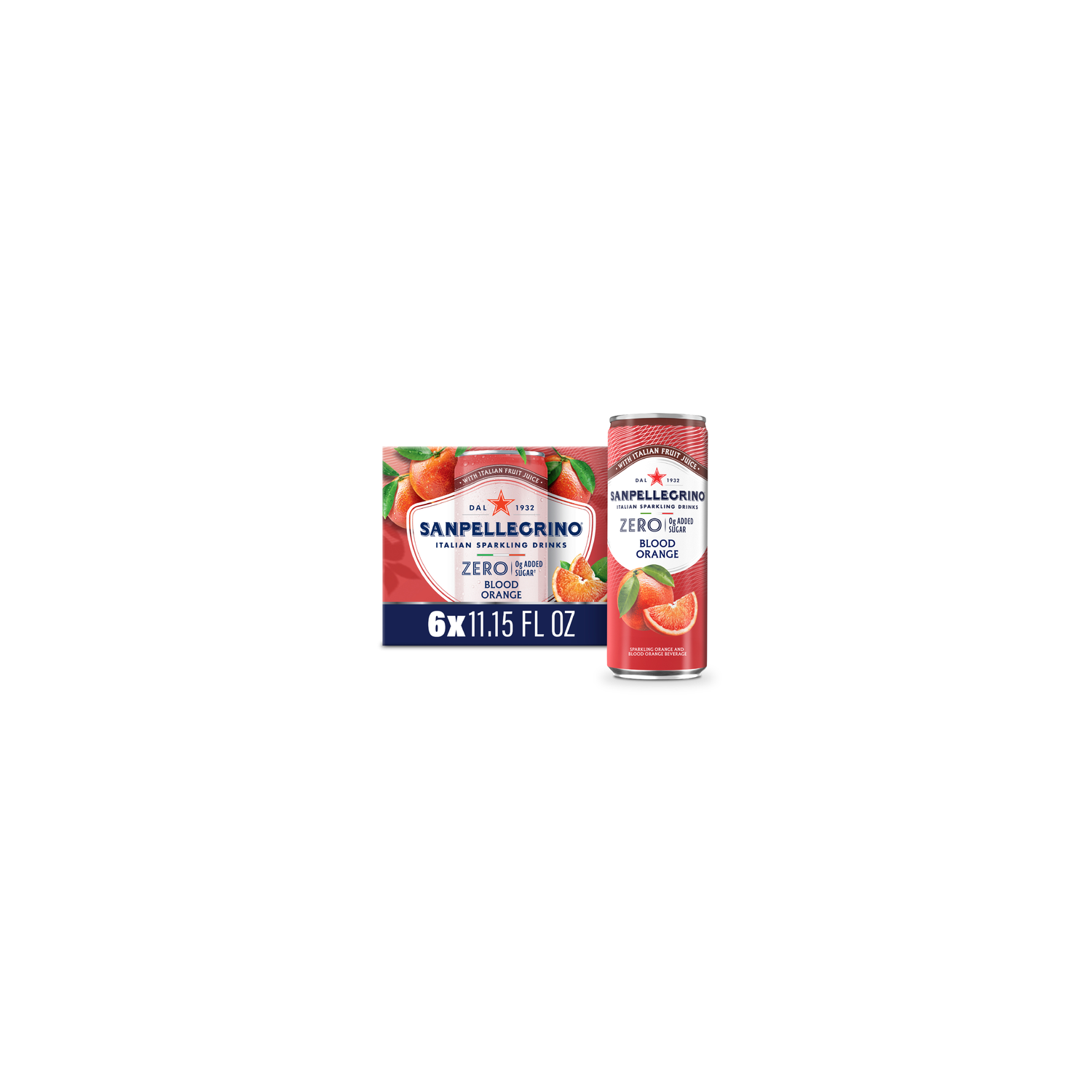 Sanpellegrino Zero Blood Orange Italian Sparkling Beverage - 66.9 Ounce Image 1 of 4