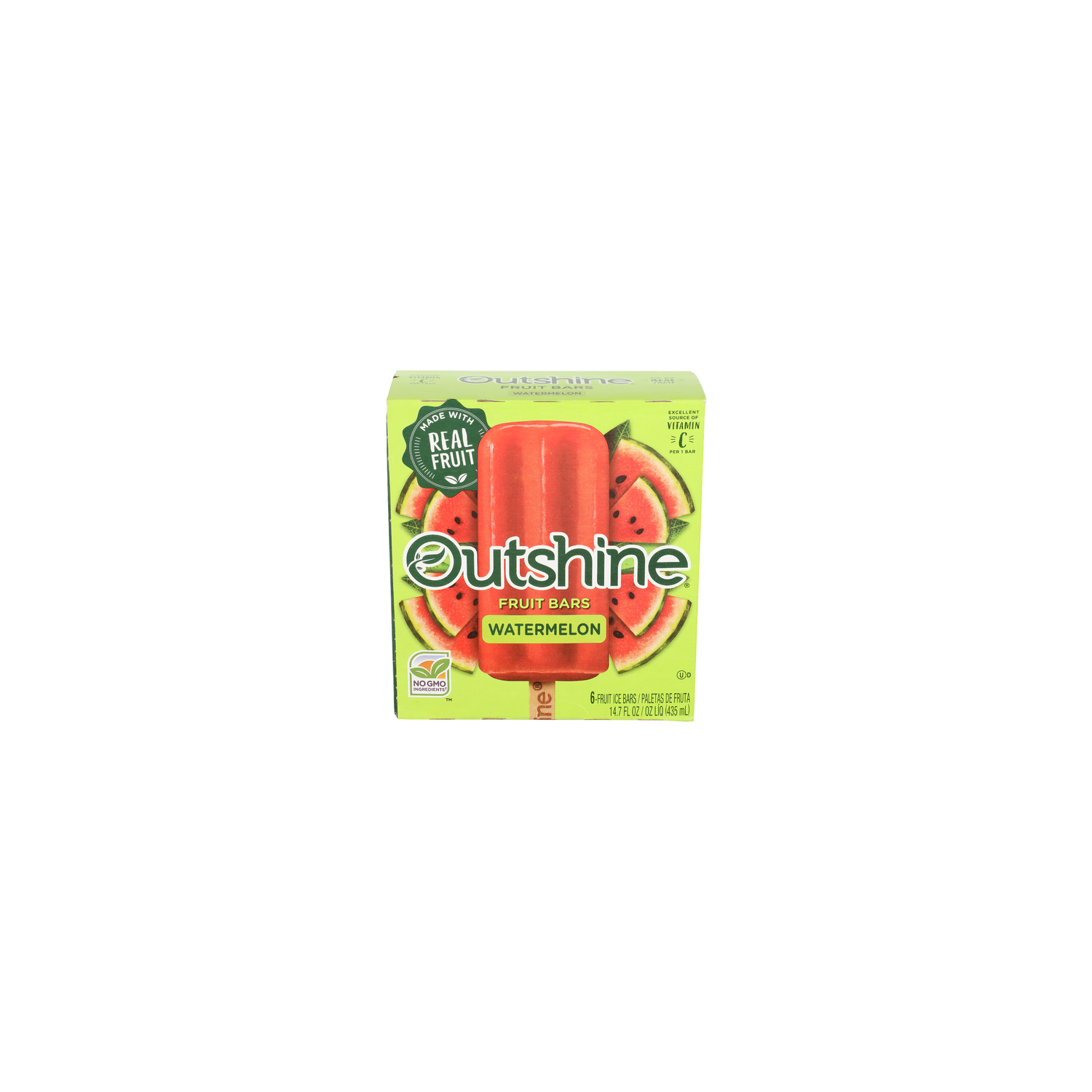 Outshine Watermelon Fruit Bars - 2.45 Fluid Ounce - 6 Count Image 1 of 4