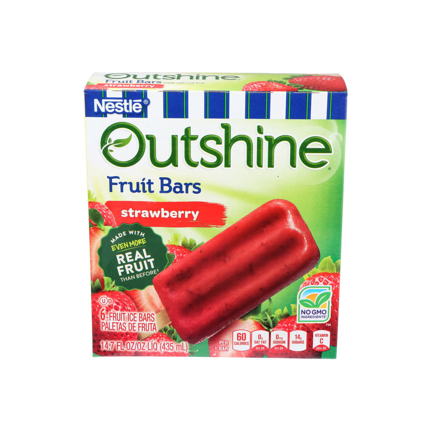 Outshine Strawberry Fruit Bars - 2.45 Fluid Ounce - 6 Count Image 1 of 4