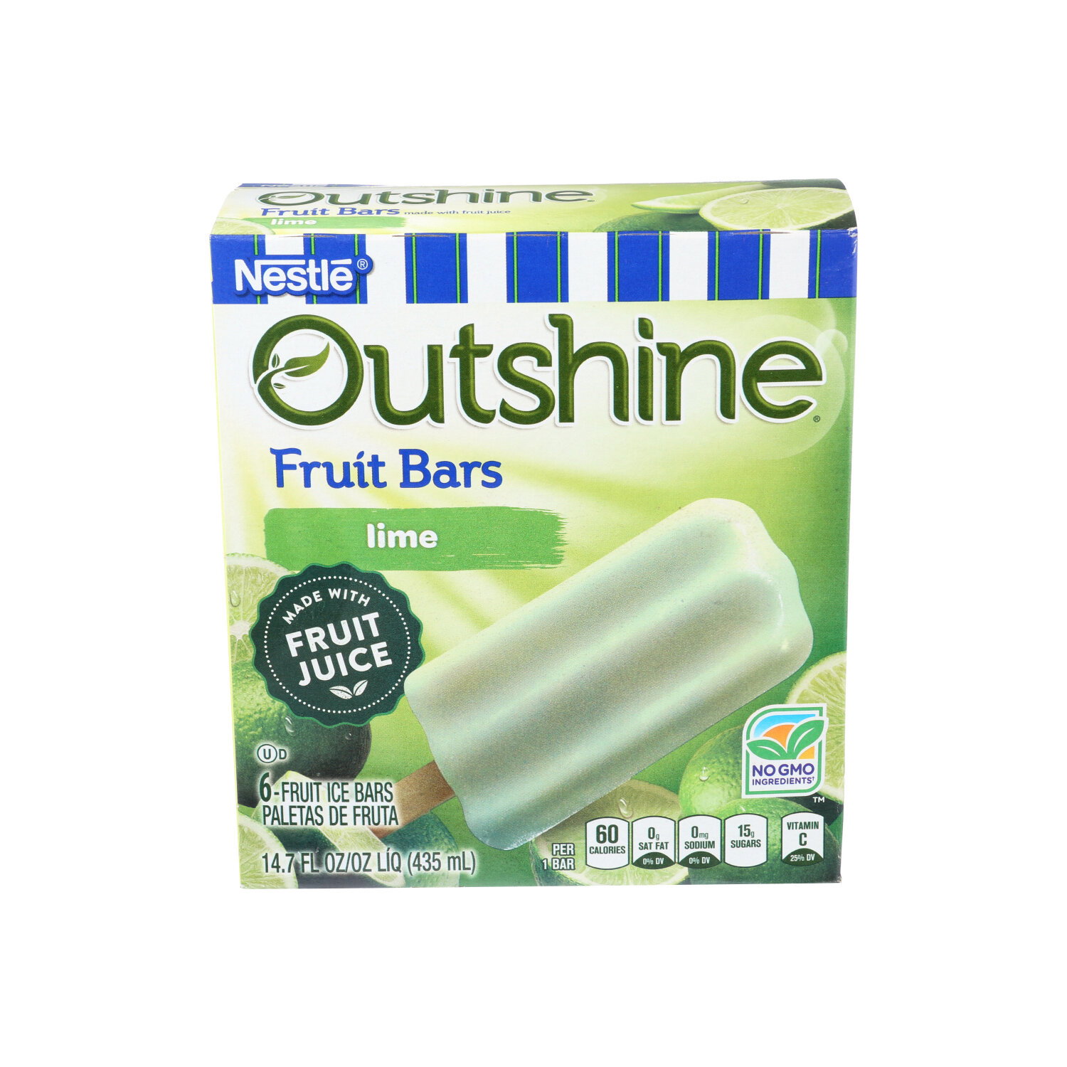 Outshine Fruit Bars-Lime - 2.45 Fluid Ounce - 6 Count Image 1 of 2
