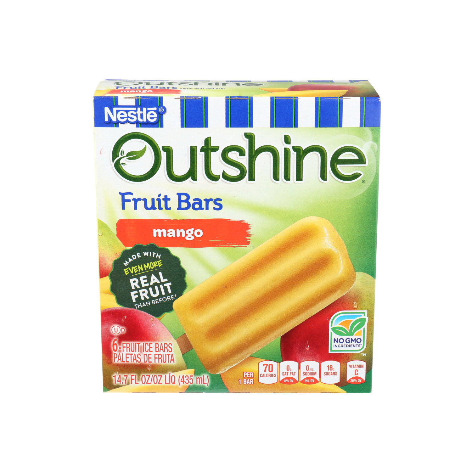 Outshine Mango Fruit Bars-Whole-Mango - 2.45 Fluid Ounce - 6 Count Image 1 of 2